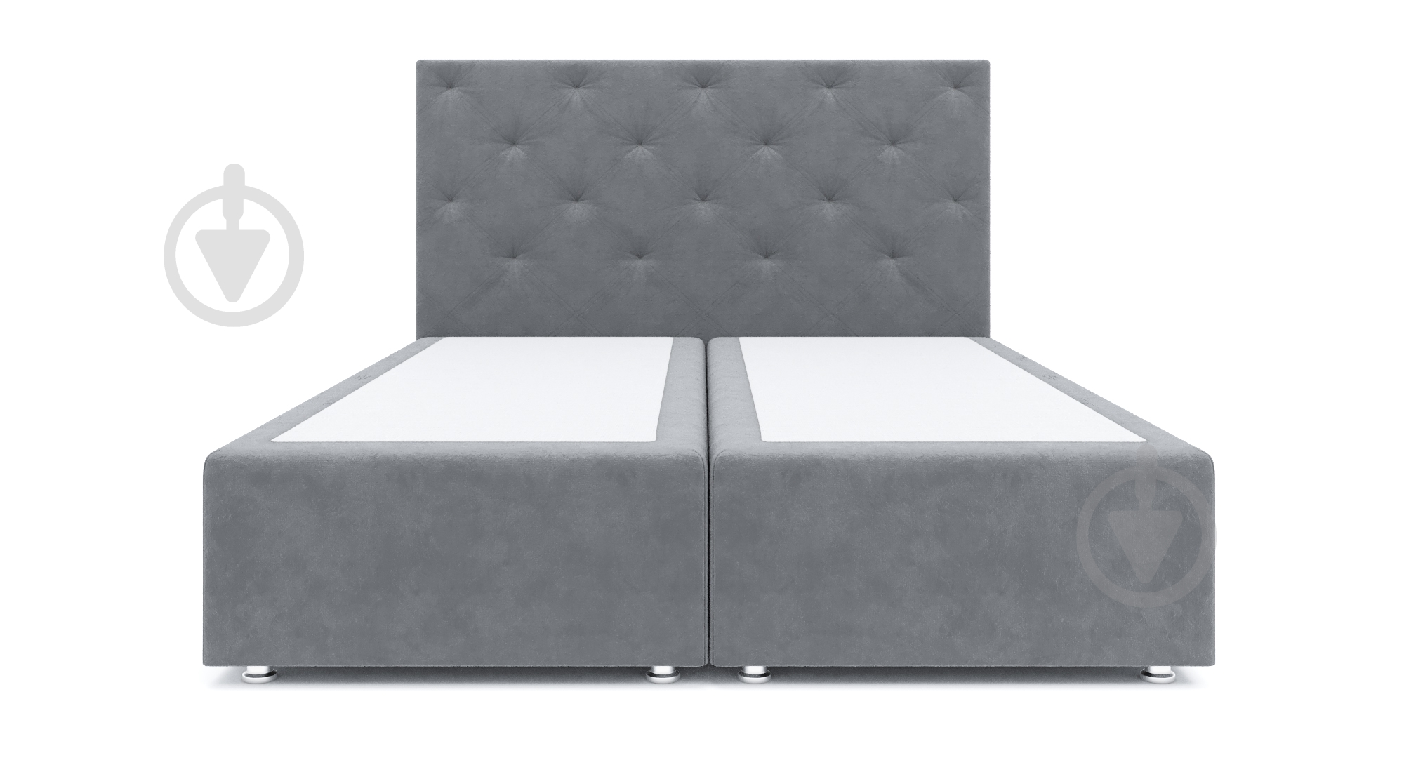 Кровать SOFYNO Адрия-4 160x200 см серый - фото 1