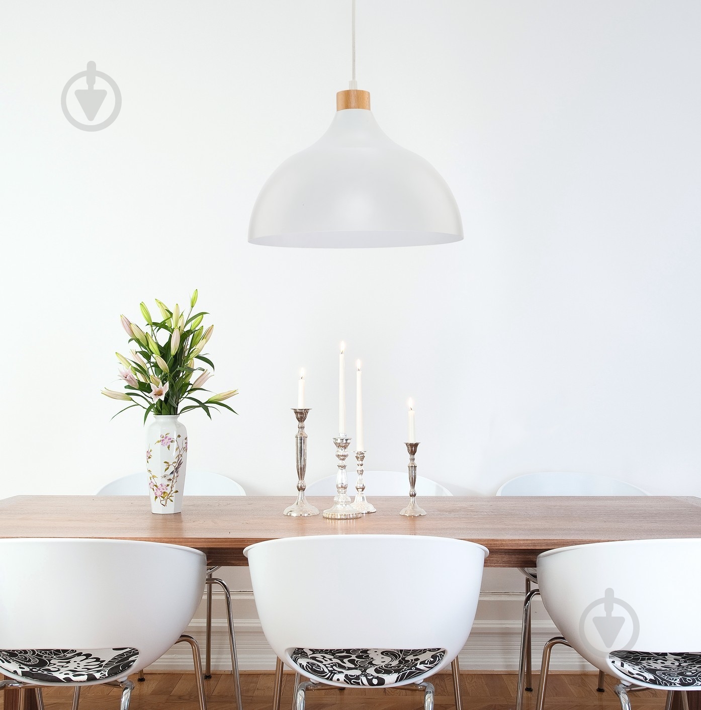 Підвіс TK Lighting Cap 1x60 Вт E27 білий 2070 - фото 2