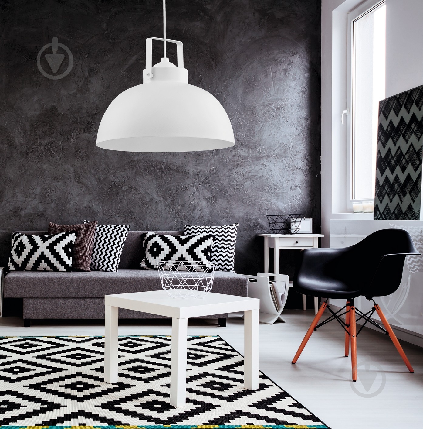 Підвіс TK Lighting Loft 1x60 Вт E27 білий 2144 - фото 2