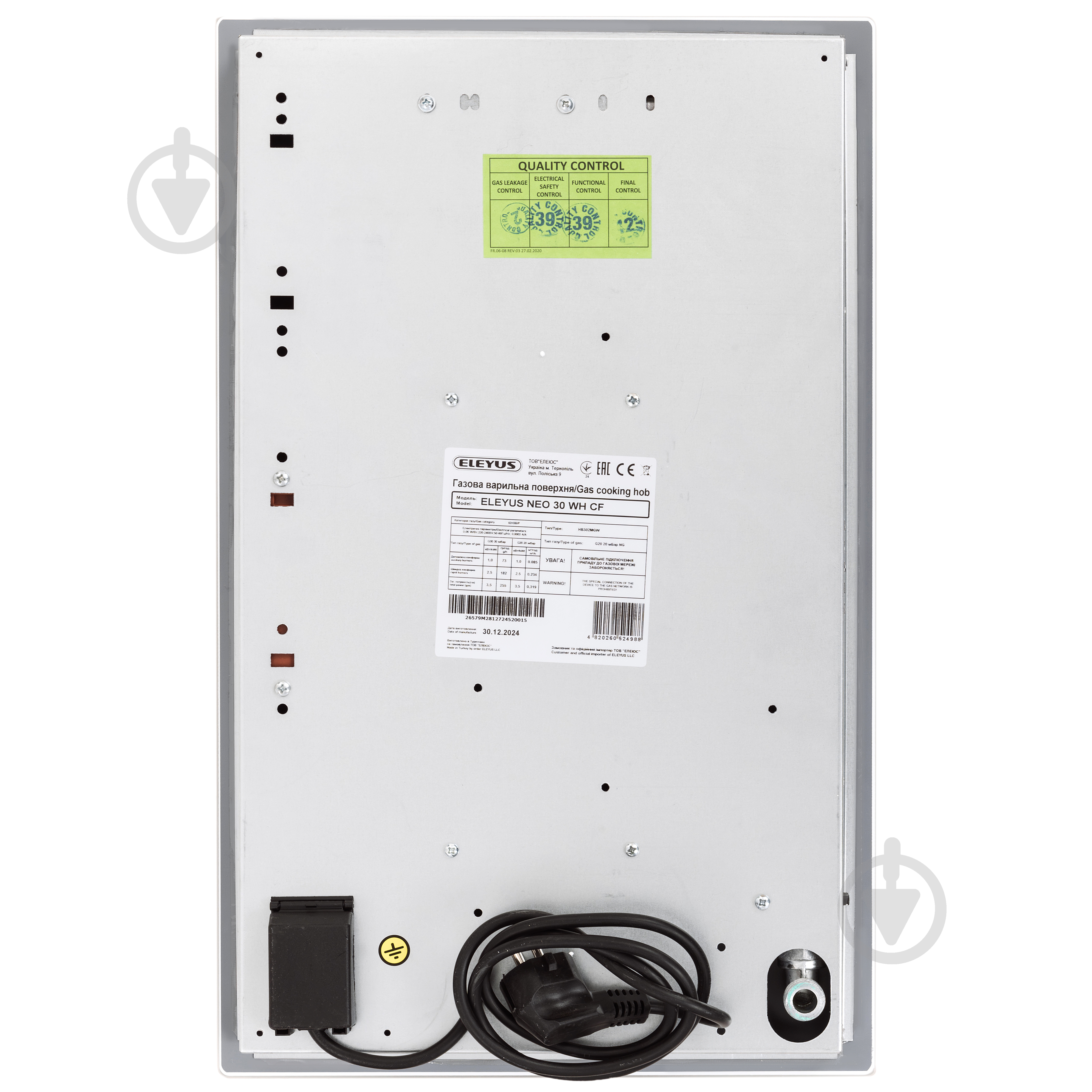 Варочная поверхность газовая Eleyus NEO 30 WH CF - фото 10 Варочная поверхность газовая Eleyus NEO 30 WH CF - фото 10