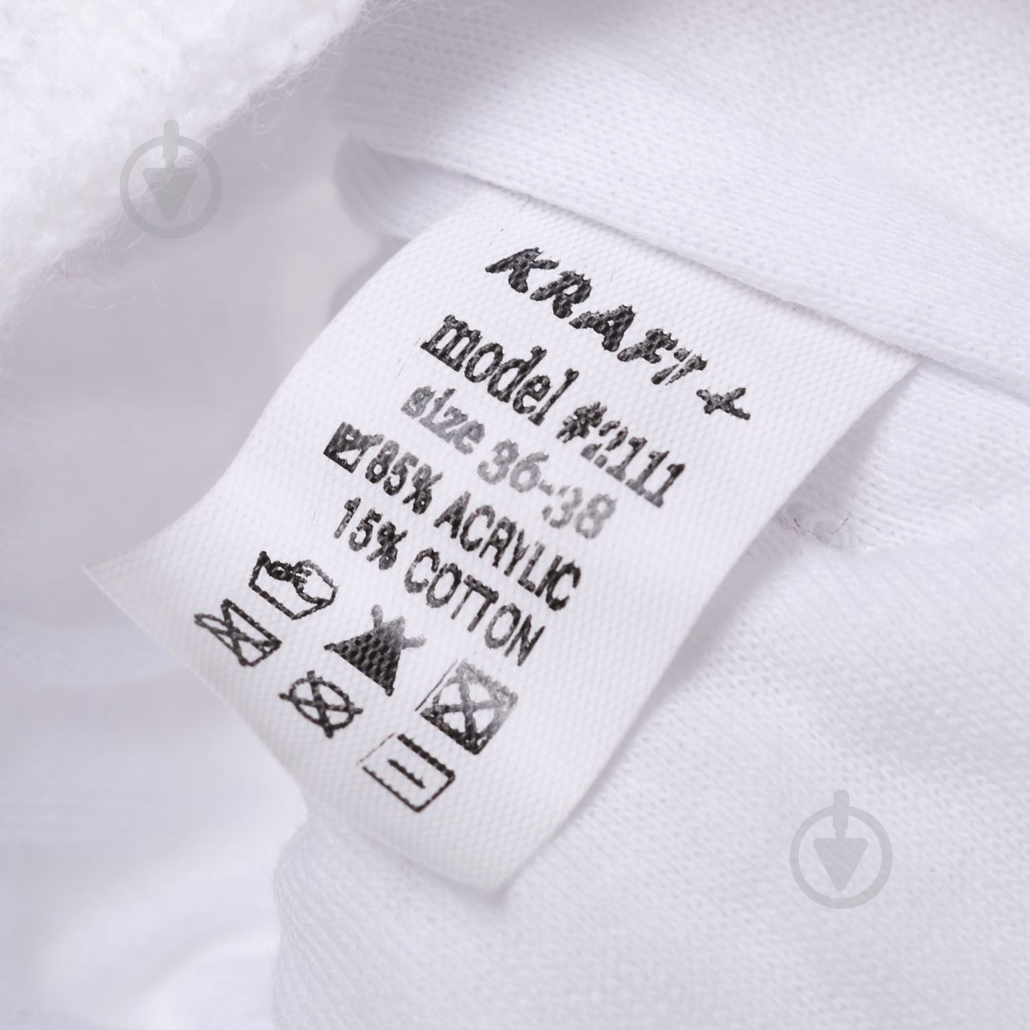 Шапочка детская для девочки Luna Kids р.36 белый 2111 - фото 4