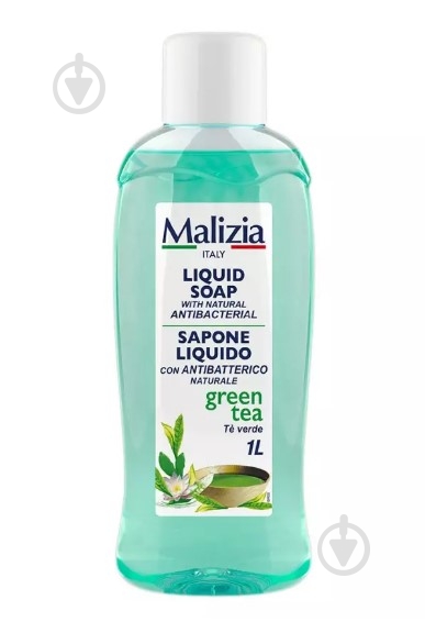 Мило рідке Malizia з натуральними антибактеріальним компонентами 1000 мл - фото 1