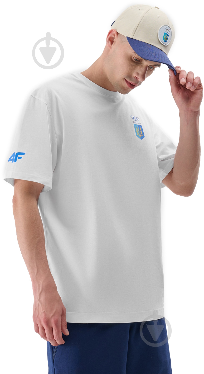 Футболка 4F 4FOSS24TTSHM2214-10S р.2XL білий - фото 1 Футболка 4F 4FOSS24TTSHM2214-10S р.2XL білий - фото 1