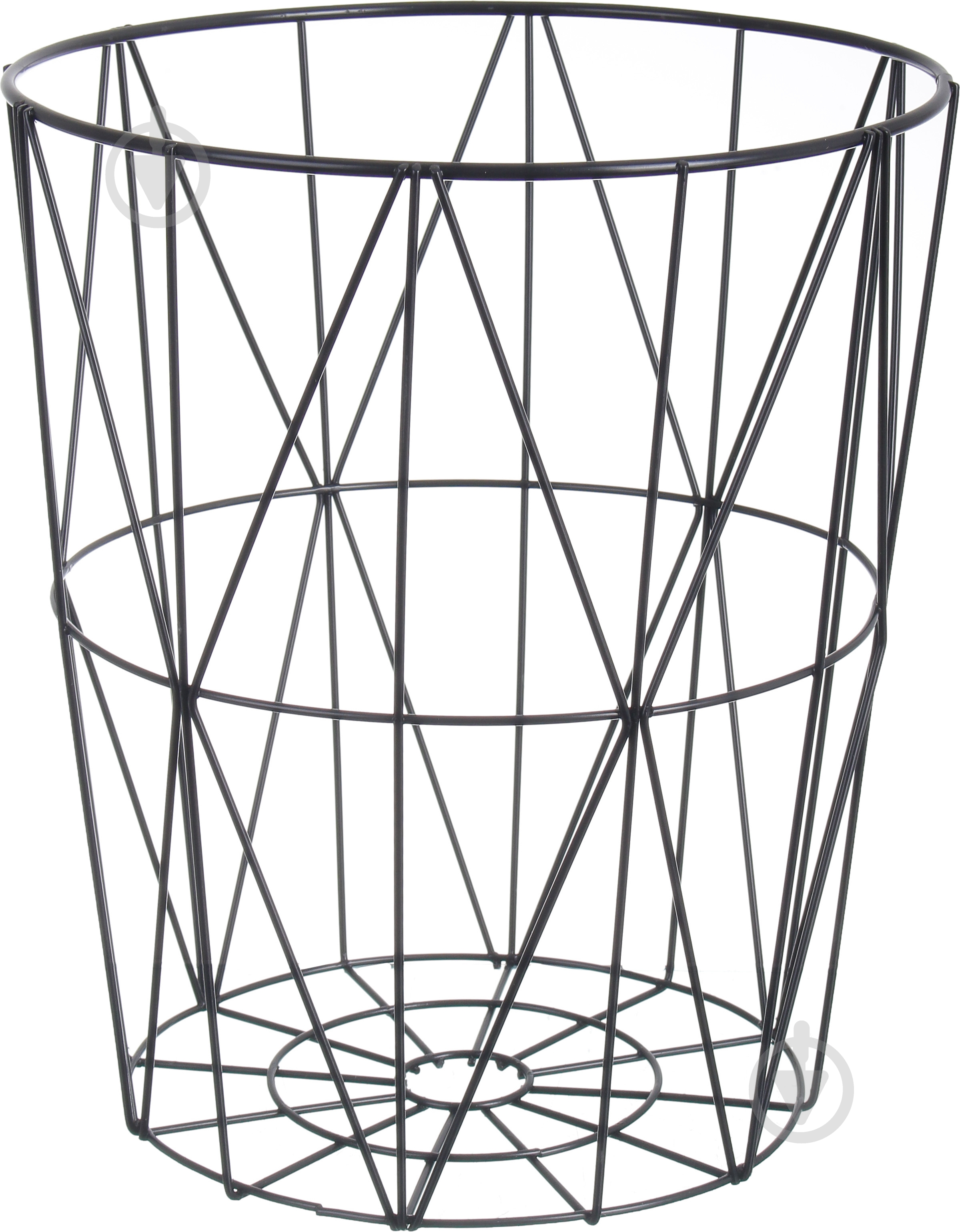 Стол-корзина Сканди 340x300x300 мм дерево натуральноечерный - фото 3