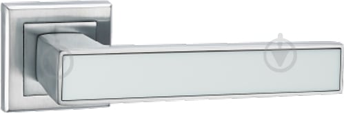 Ручка на розетке MVM а-2015 в цвете mс с белой вставкой матовый хром - фото 1 Ручка на розетке MVM а-2015 в цвете mс с белой вставкой матовый хром - фото 1