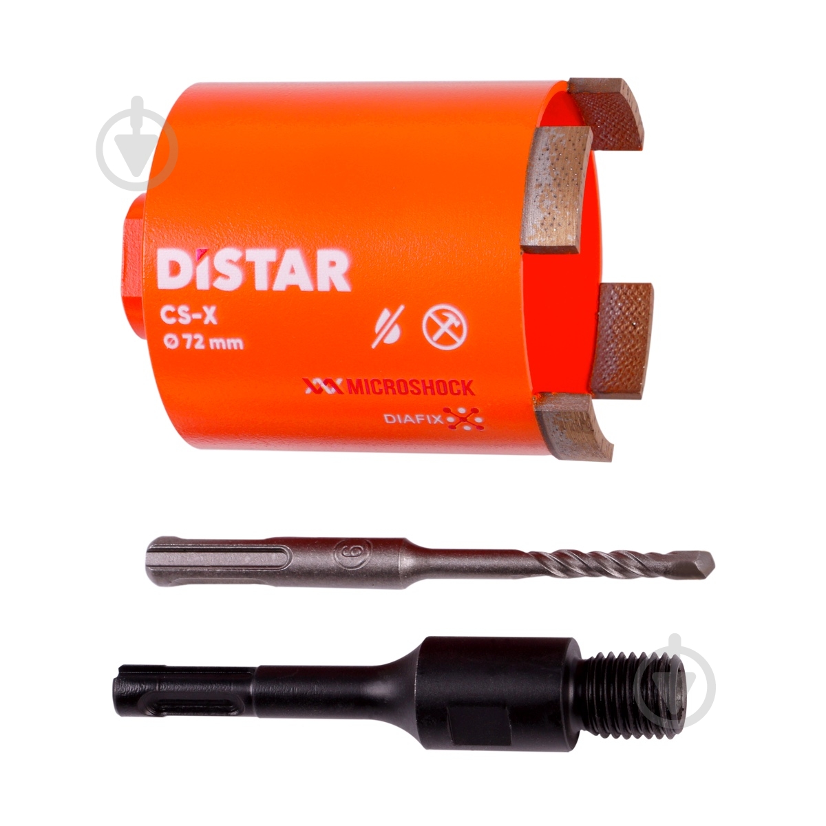 Свердло алмазне Distar DDS-W 072x70xSDS+ CS-X 10170085515 - фото 4 Свердло алмазне Distar DDS-W 072x70xSDS+ CS-X 10170085515 - фото 4