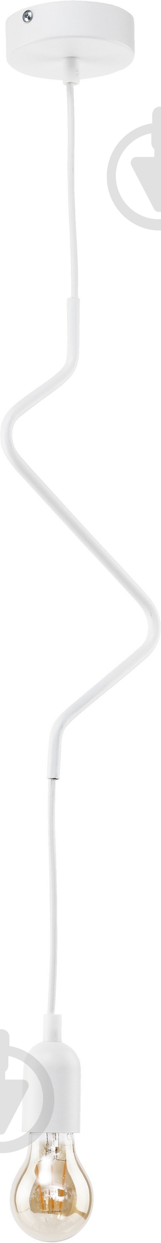 Подвес TK Lighting Zigzag 1x60 Вт E27 белый 2435 - фото 1