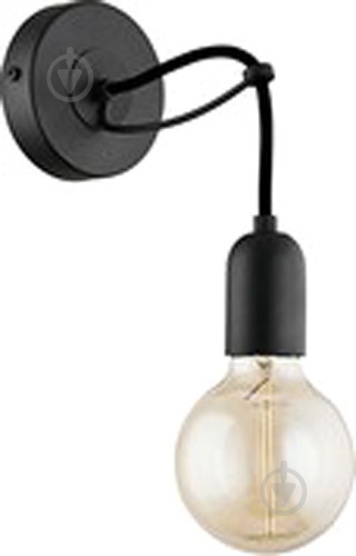 Бра TK Lighting Qualle 1x60 Вт E27 черный 2360 - фото 1
