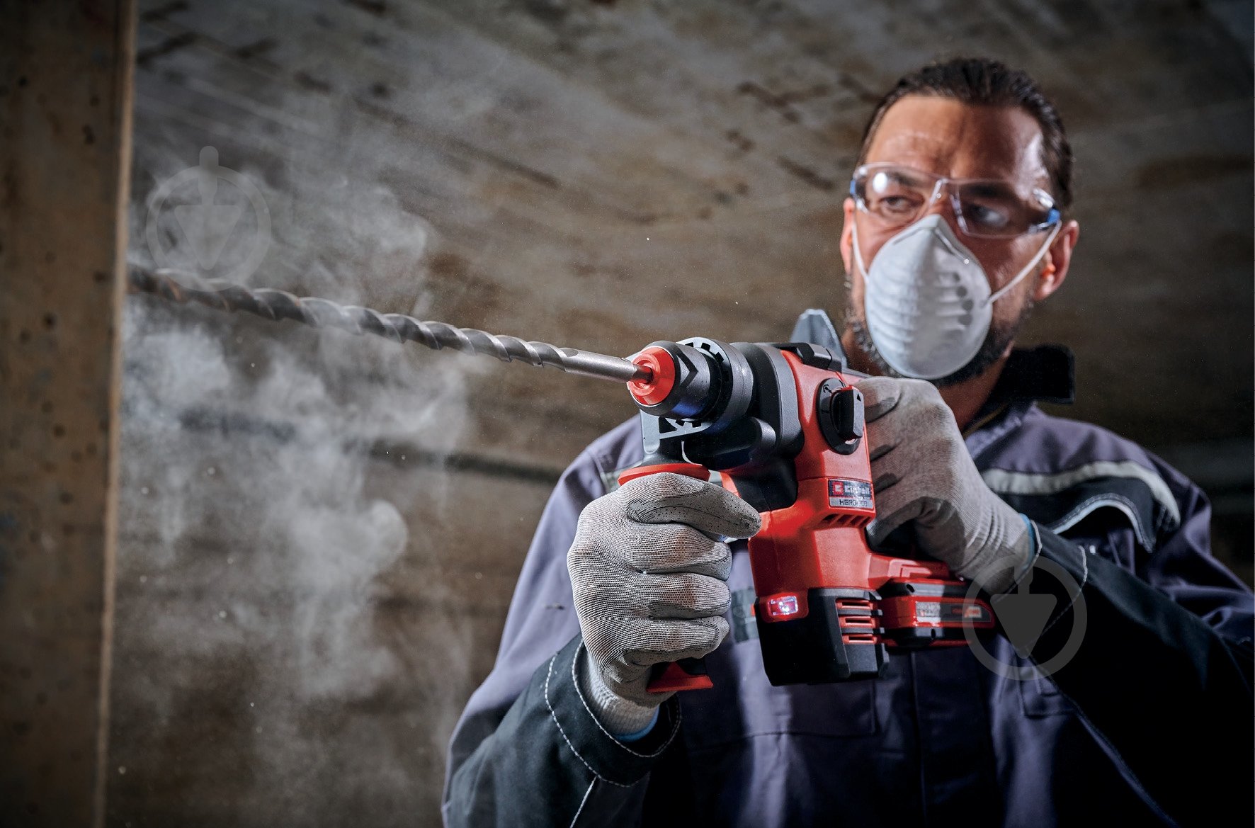 Перфоратор Einhell акумуляторний безщітковий PXC HEROCCO 18/20 Kit 5.2 Ah 4513900 Set2 - фото 7 Перфоратор Einhell акумуляторний безщітковий PXC HEROCCO 18/20 Kit 5.2 Ah 4513900 Set2 - фото 7