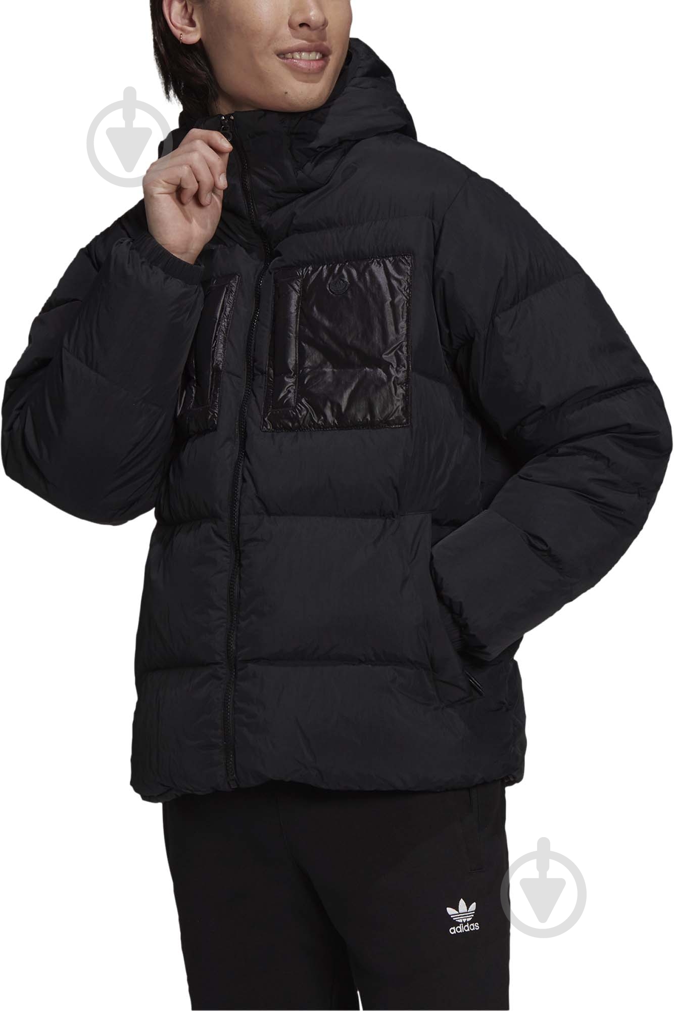 Пуховик мужской Adidas DOWN REGEN PUFF H13564 р.M черный - фото 1