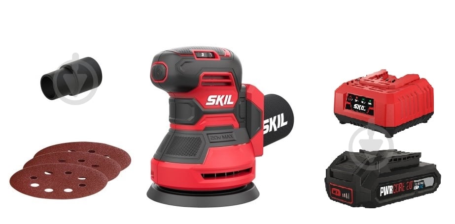 Эксцентриковая шлифмашина SKIL SR1E3745CA+BC1E3136AA - фото 1