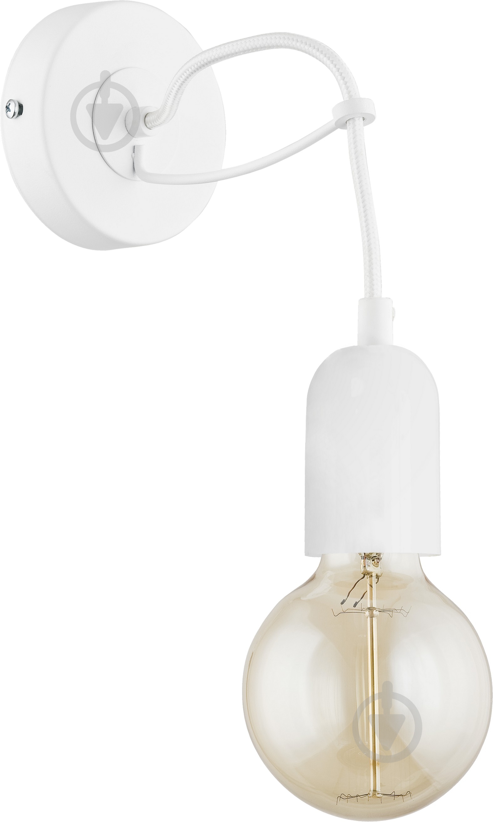 Бра TK Lighting Qualle 1x60 Вт E27 білий 2341 - фото 1