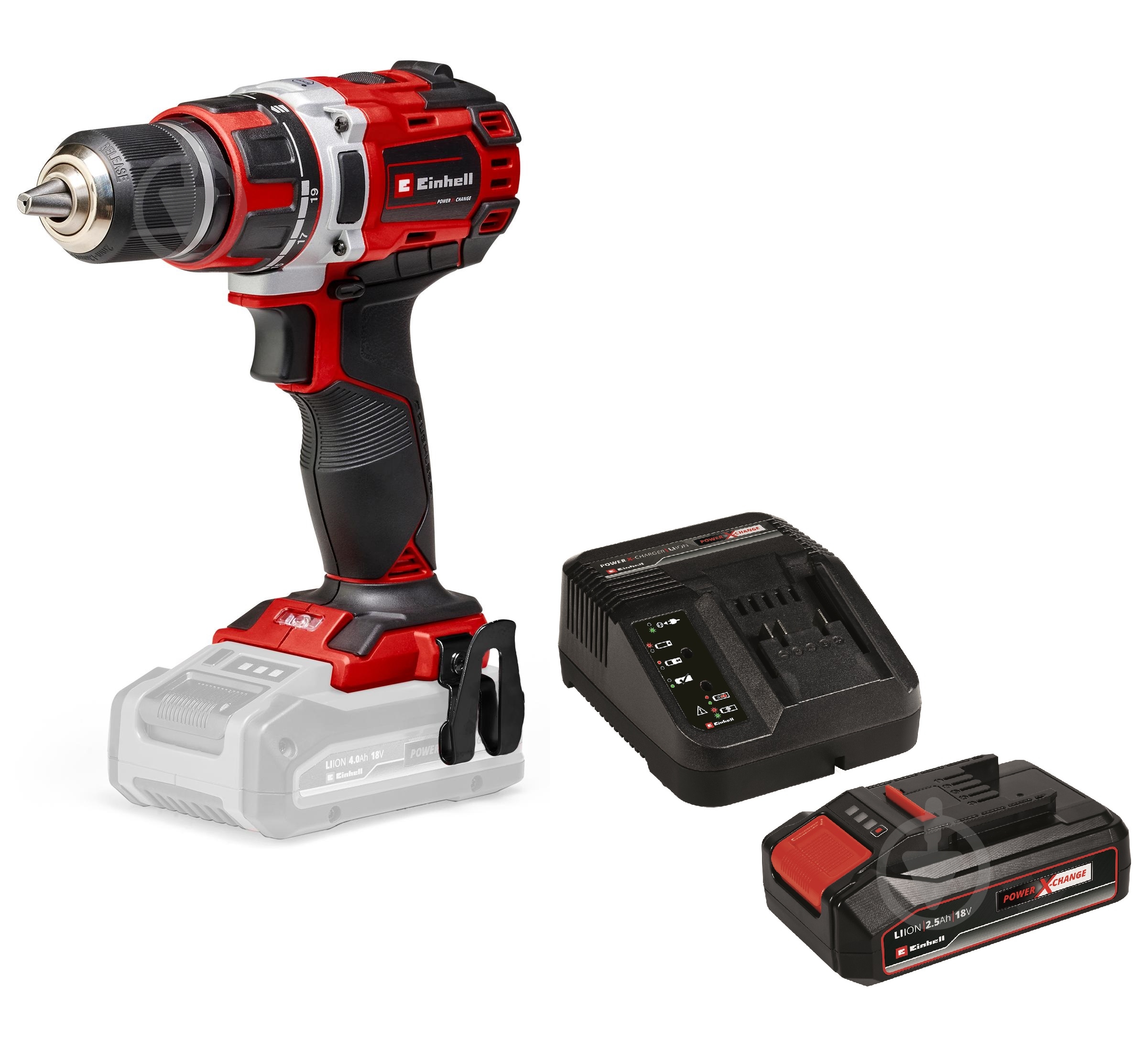 Шуруповерт акумуляторний Einhell безщітковий PXC TP-CD 18/50 Li BL Kit 2.5 Ah 4513887 Set1 - фото 1