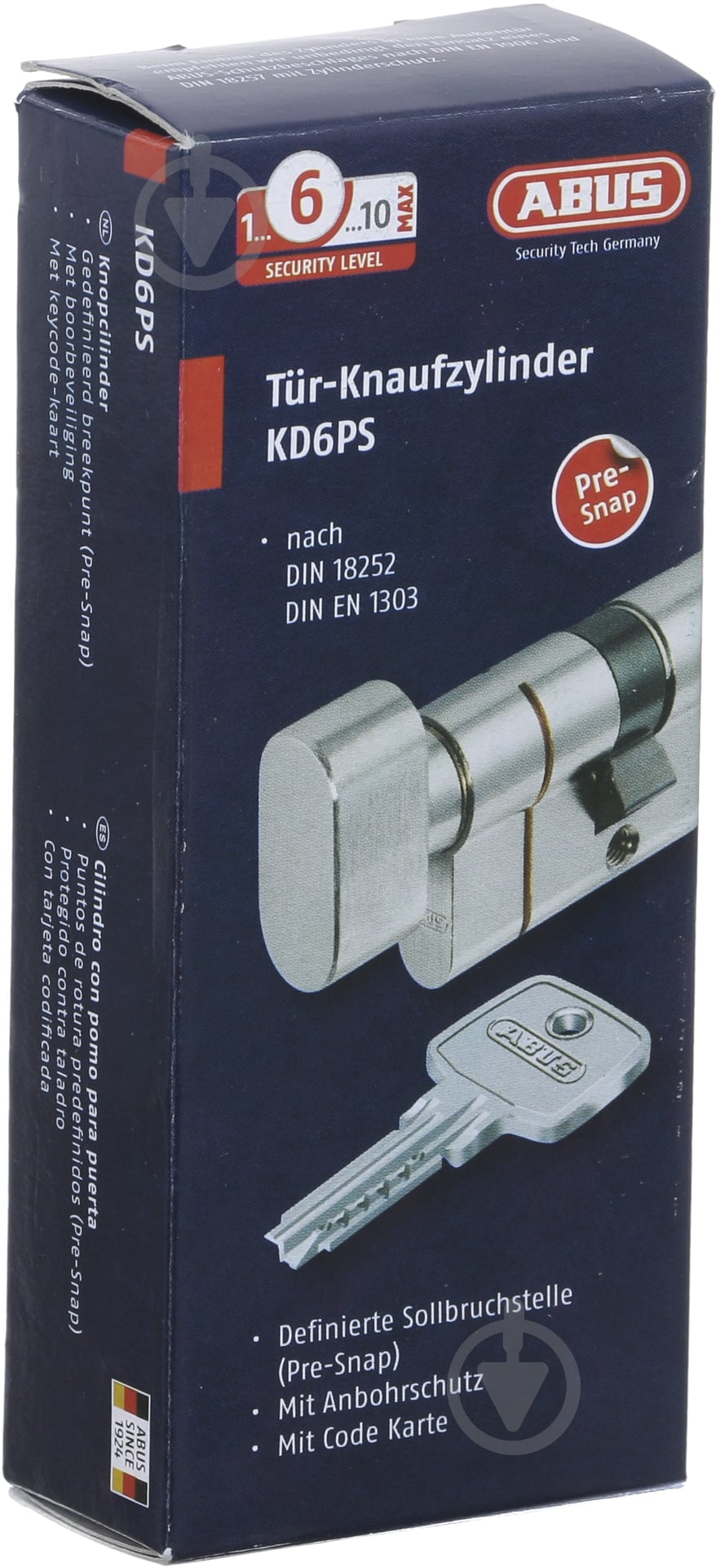Цилиндр Abus KD6PS 30x40 ключ-вороток 70 мм матовая латунь - фото 5 Цилиндр Abus KD6PS 30x40 ключ-вороток 70 мм матовая латунь - фото 5