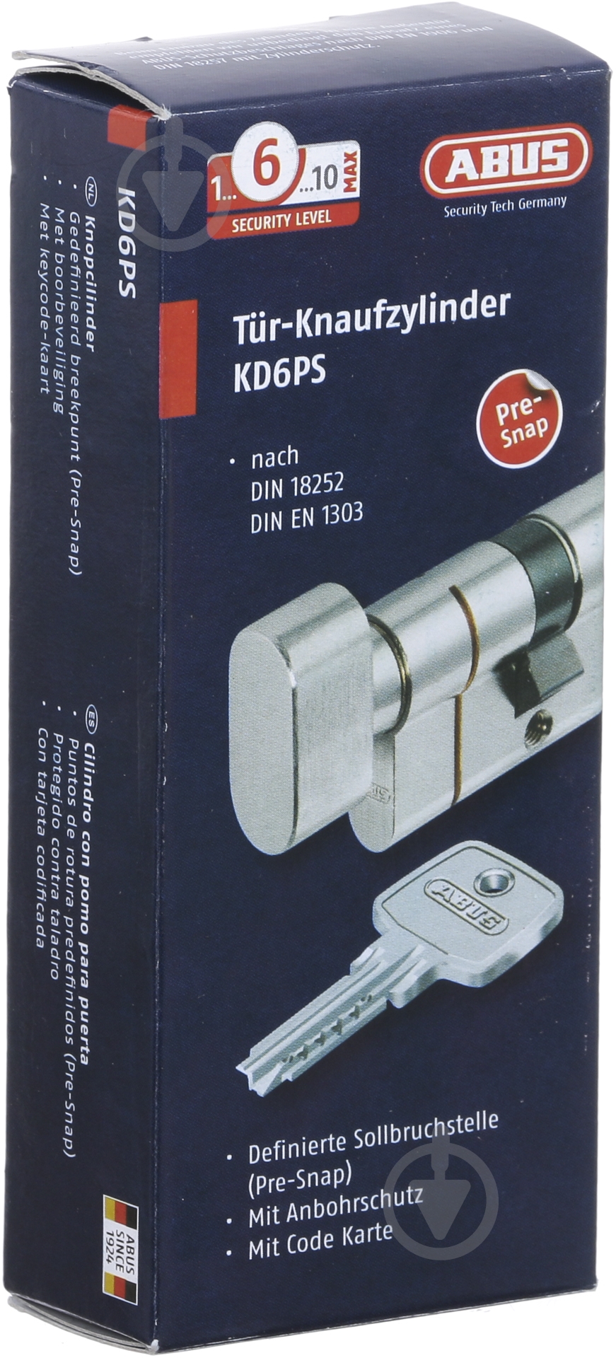 Циліндр Abus KD6PS 35x35 ключ-вороток 70 мм матова латунь - фото 3