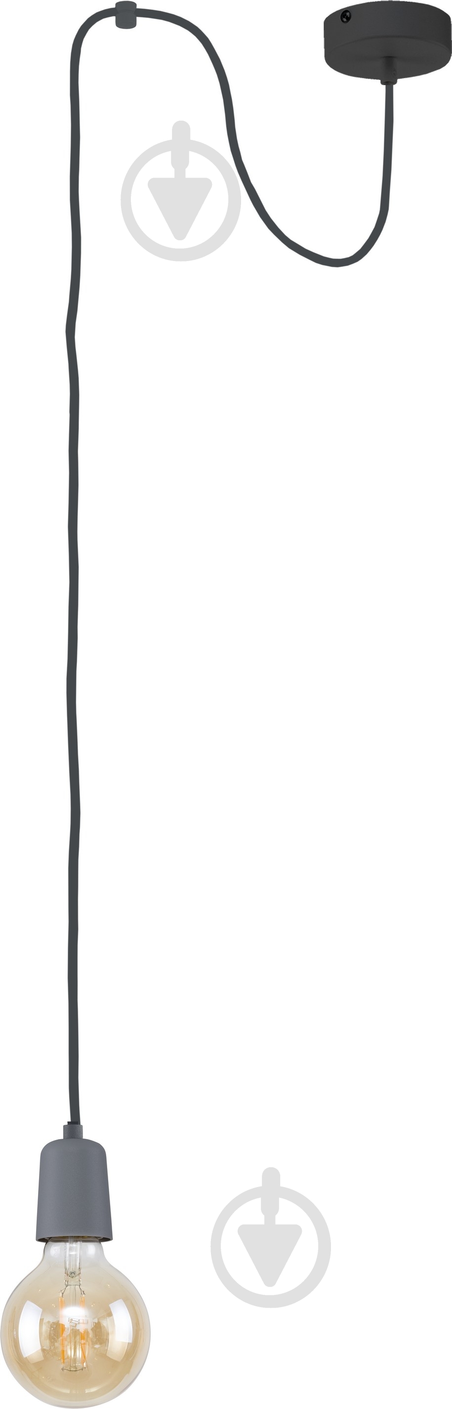 Підвіс TK Lighting Qualle 1x60 Вт E27 сірий 2684 - фото 1 Підвіс TK Lighting Qualle 1x60 Вт E27 сірий 2684 - фото 1