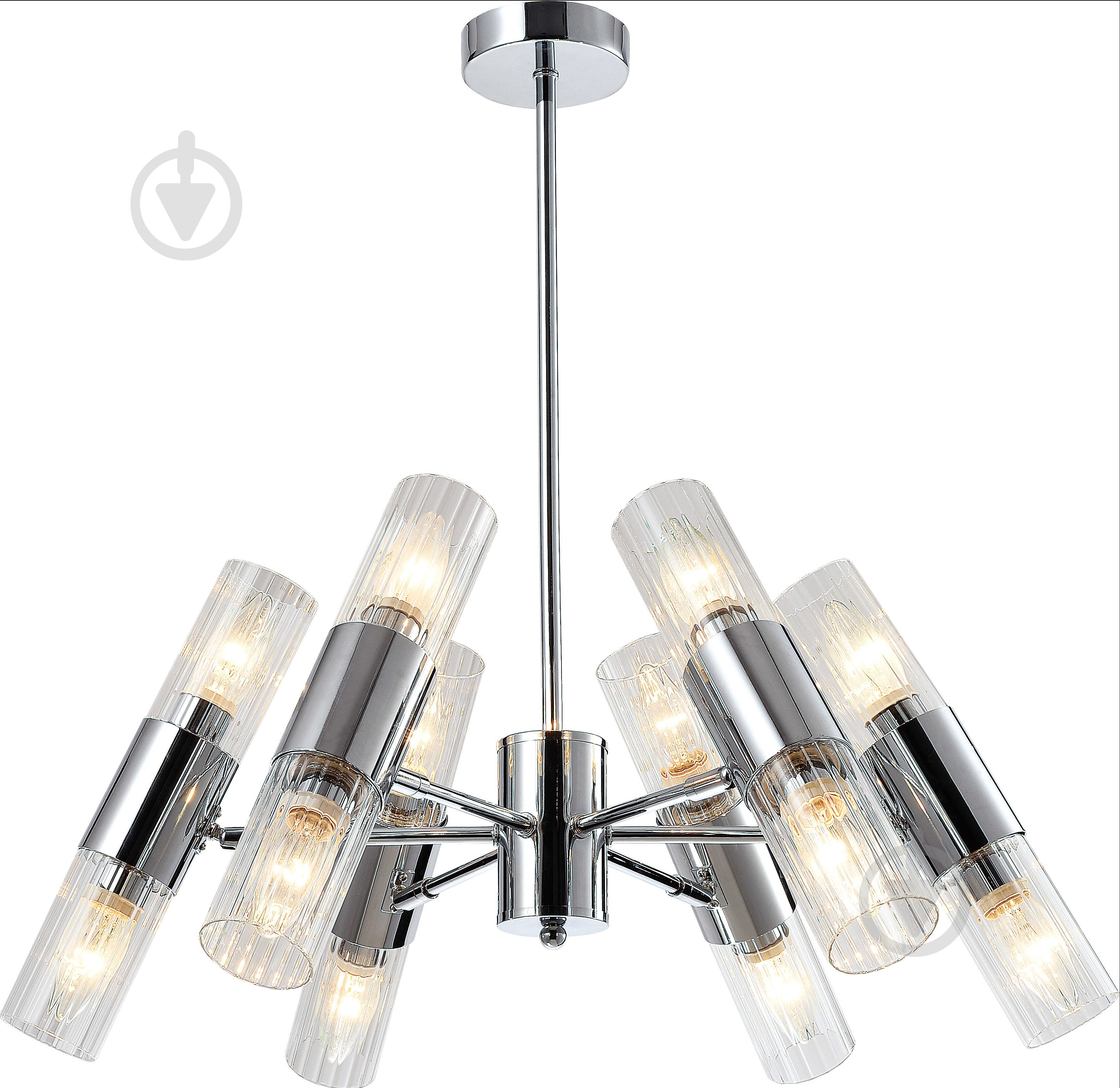 Люстра Accento lighting Bergamo 12x60 Вт E14 хром - фото 1