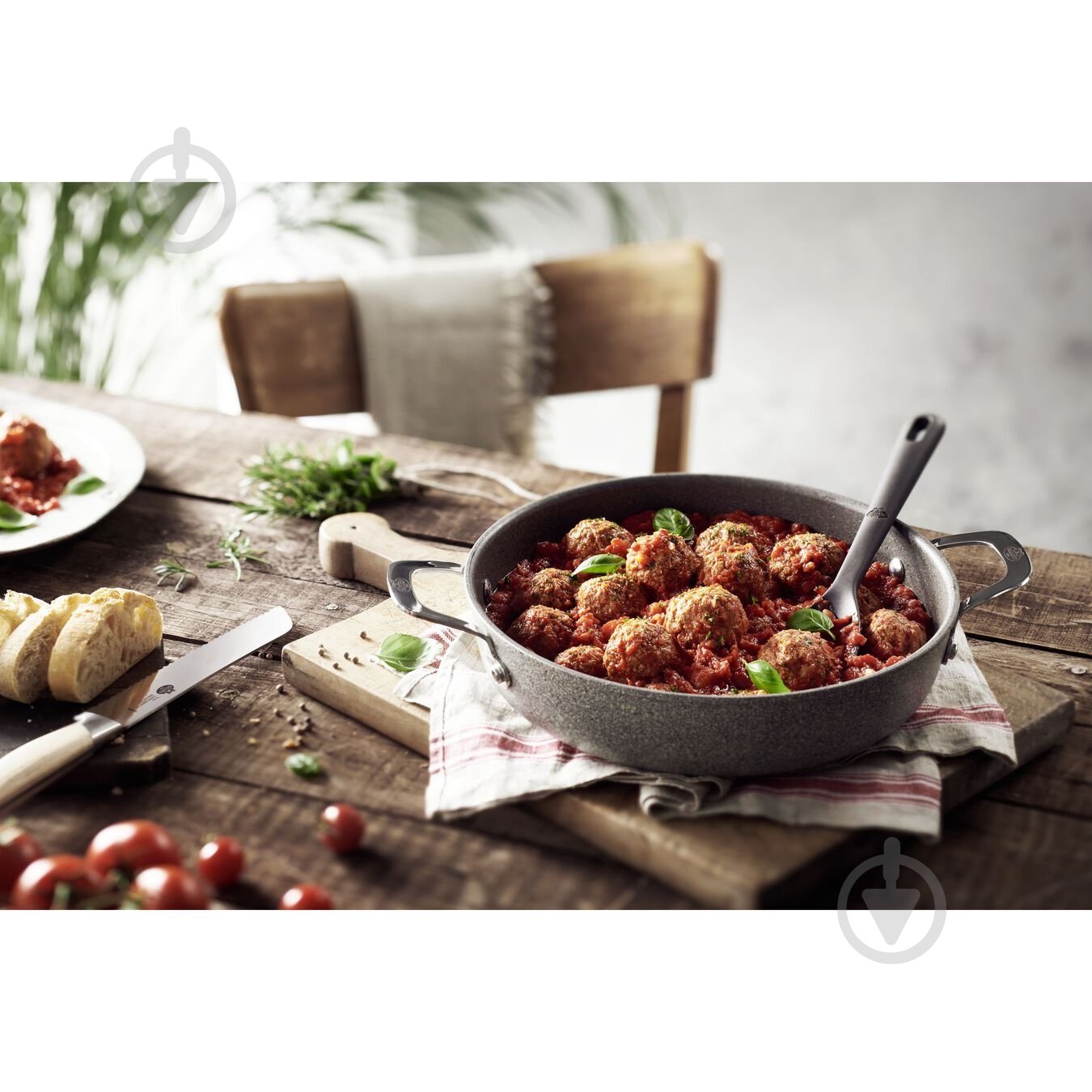 Сковорода з кришкою Ballarini з 2-ма ручками + кришка скло 24см Salina - фото 8