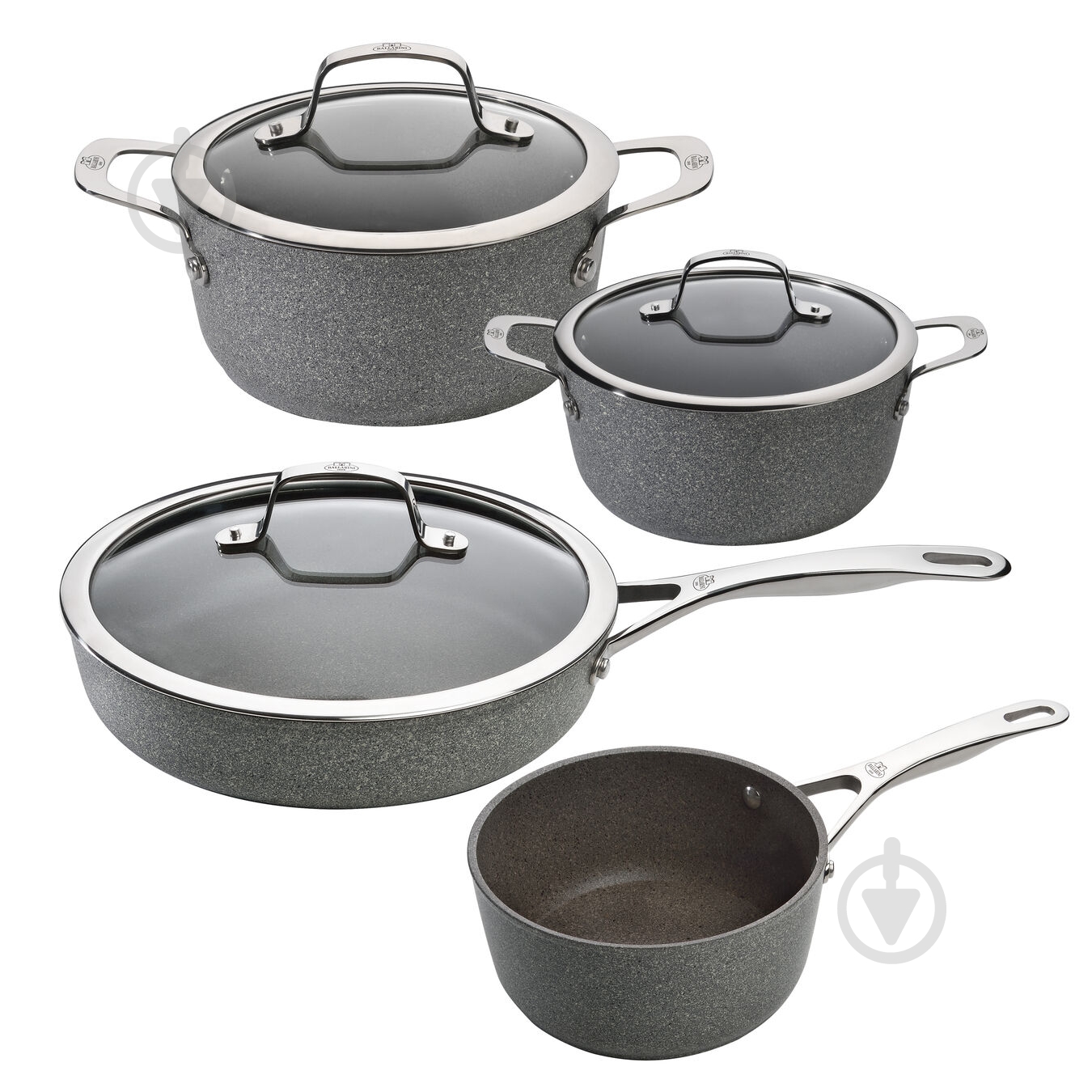 Сковорода з кришкою Ballarini з 2-ма ручками + кришка скло 24см Salina - фото 9