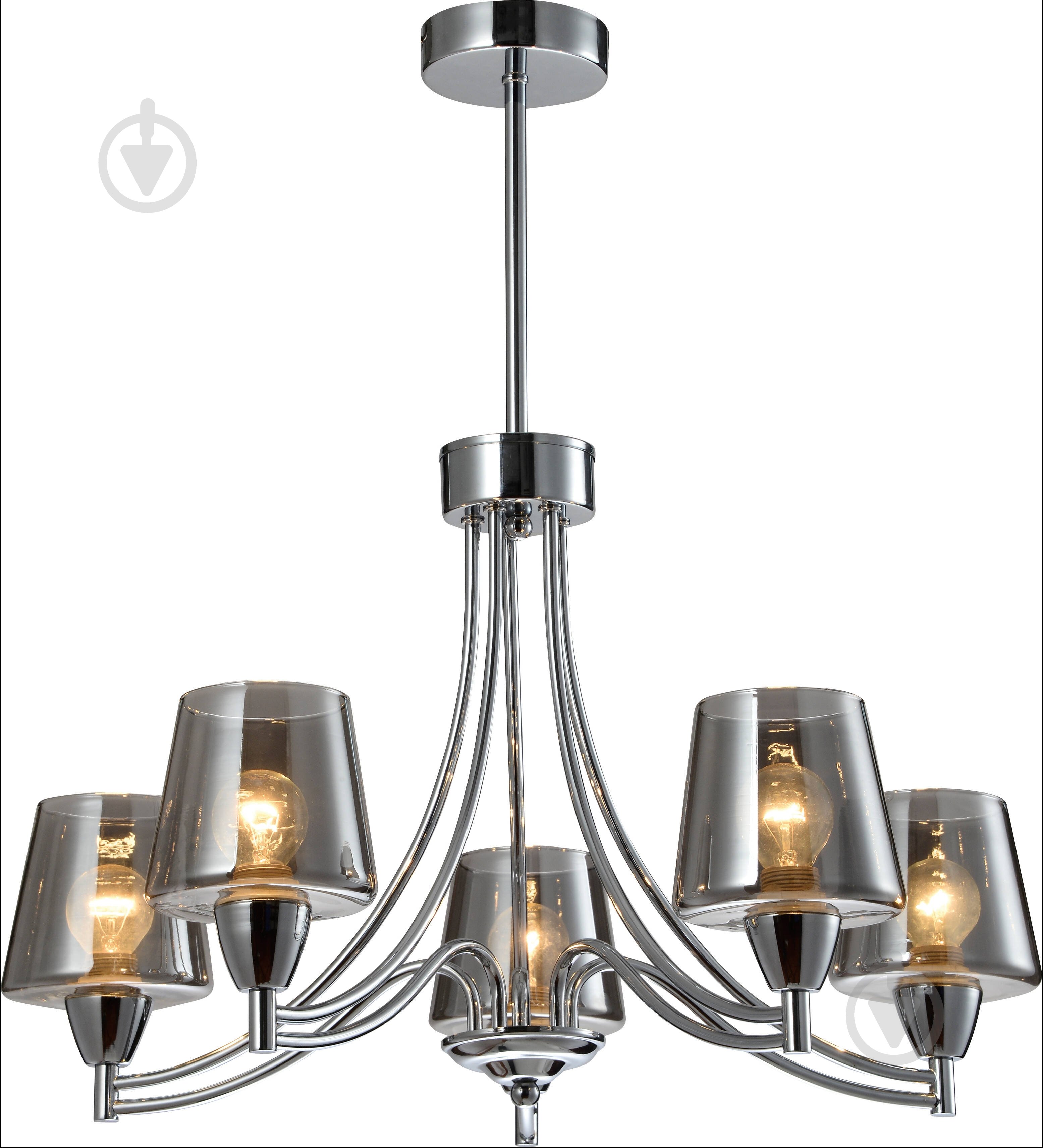 Люстра Accento lighting Verdi 5x60 Вт E14 хром - фото 1 Люстра Accento lighting Verdi 5x60 Вт E14 хром - фото 1
