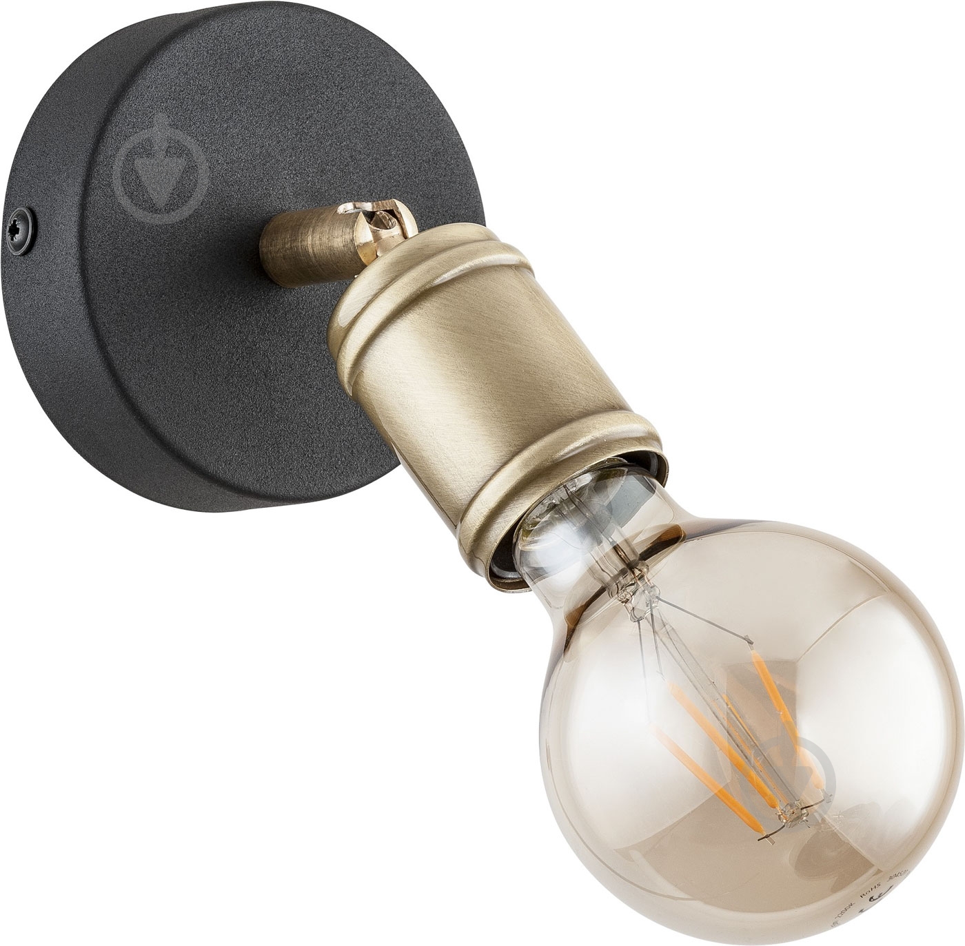 Бра TK Lighting Retro 1x60 Вт E27 бронза/черный 2662 - фото 1