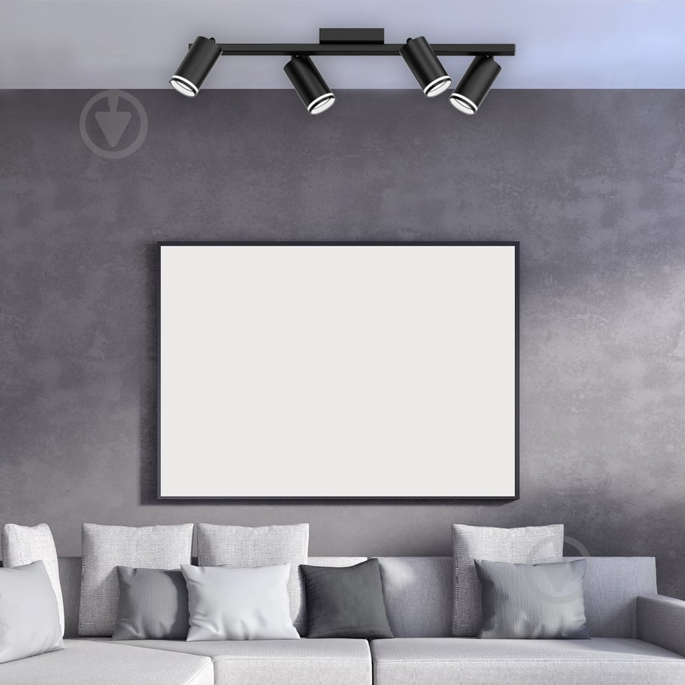 Світильник накладний поворотний ARDERO ML348-4X під лампу 4x13 Вт GU10 чорний 80388 - фото 2 Світильник накладний поворотний ARDERO ML348-4X під лампу 4x13 Вт GU10 чорний 80388 - фото 2