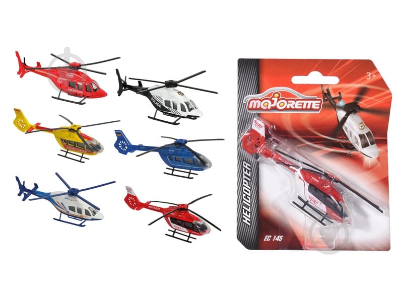 Вертолет Majorette Служба спасения в ассортименте - фото 1