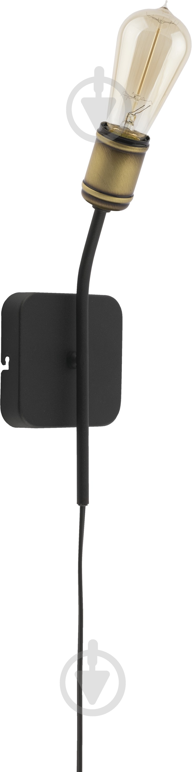 Бра TK Lighting Aksel 1x60 Вт E27 чорний 2391 - фото 1