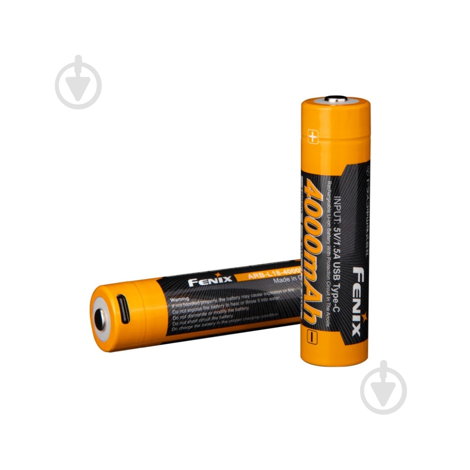 Аккумулятор Fenix Type-C 18650 1 шт. (ARB-L18-4000) - фото 1 Аккумулятор Fenix Type-C 18650 1 шт. (ARB-L18-4000) - фото 1