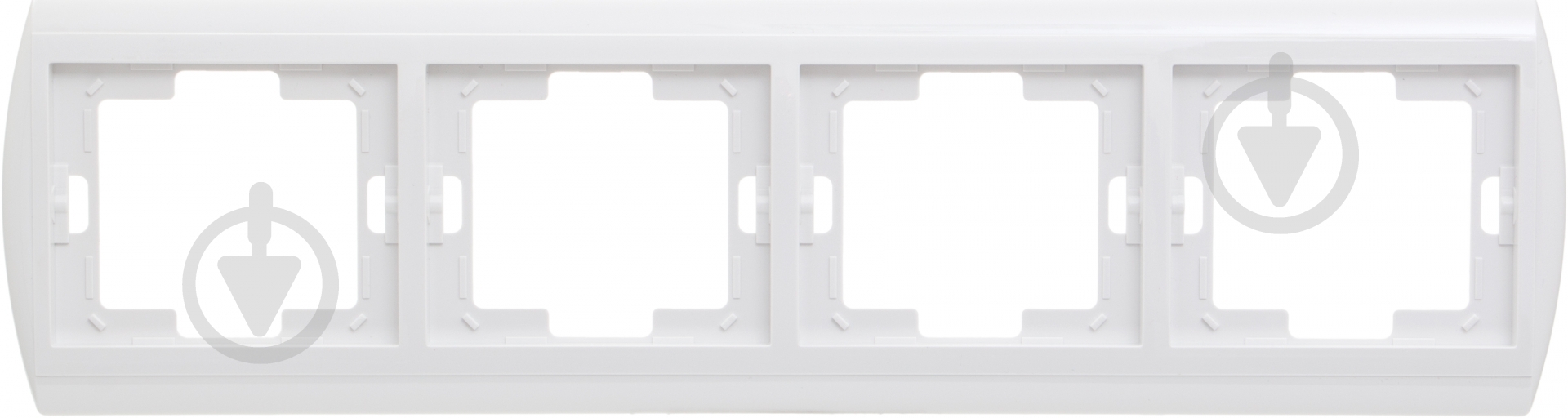 Рамка чотиримісна Abex Nova горизонтальна білий RA-4N - фото 1 Рамка чотиримісна Abex Nova горизонтальна білий RA-4N - фото 1