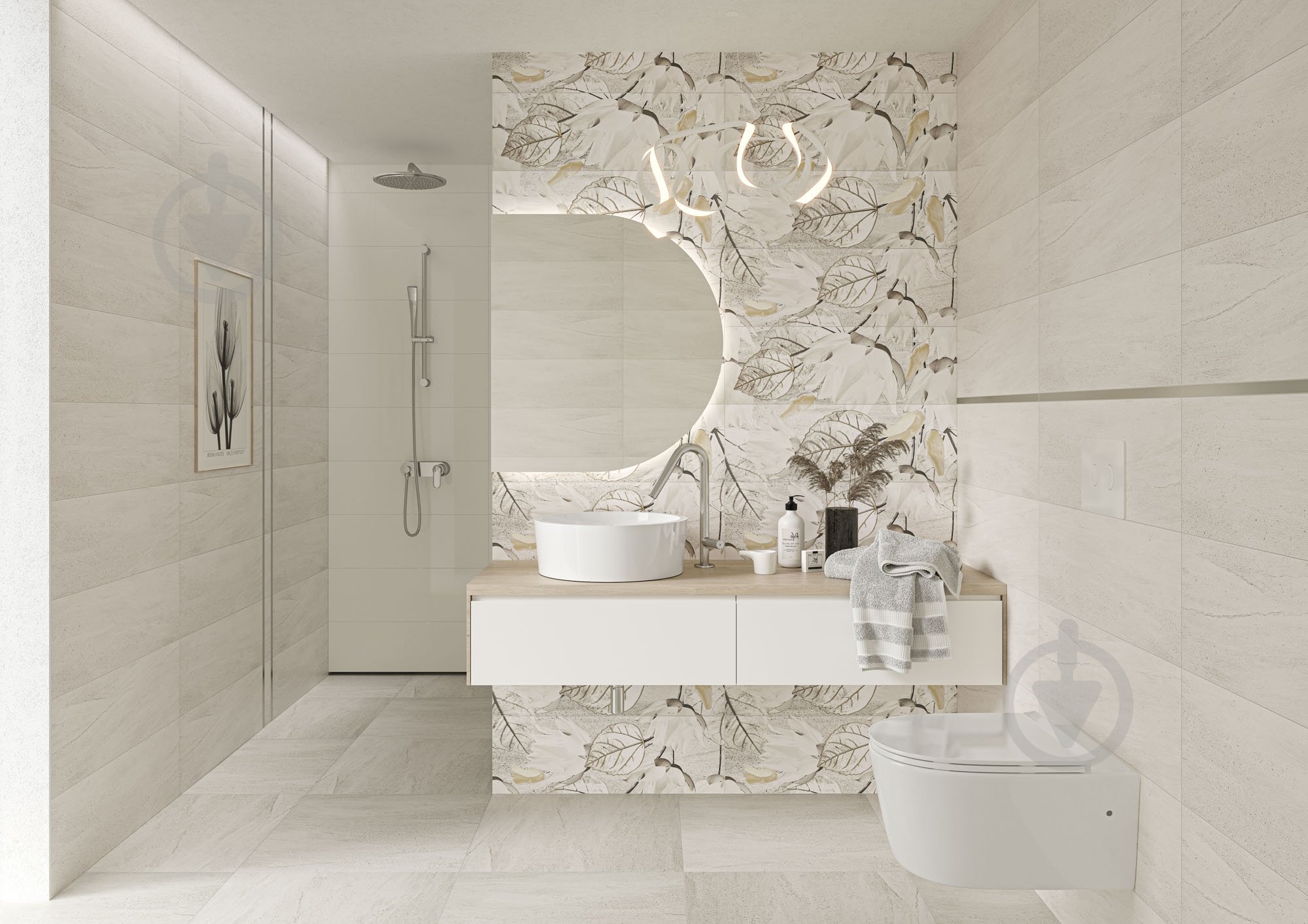 Декор Ceramika Paradyz Magnolia grys inserto С 25х75 см - фото 3