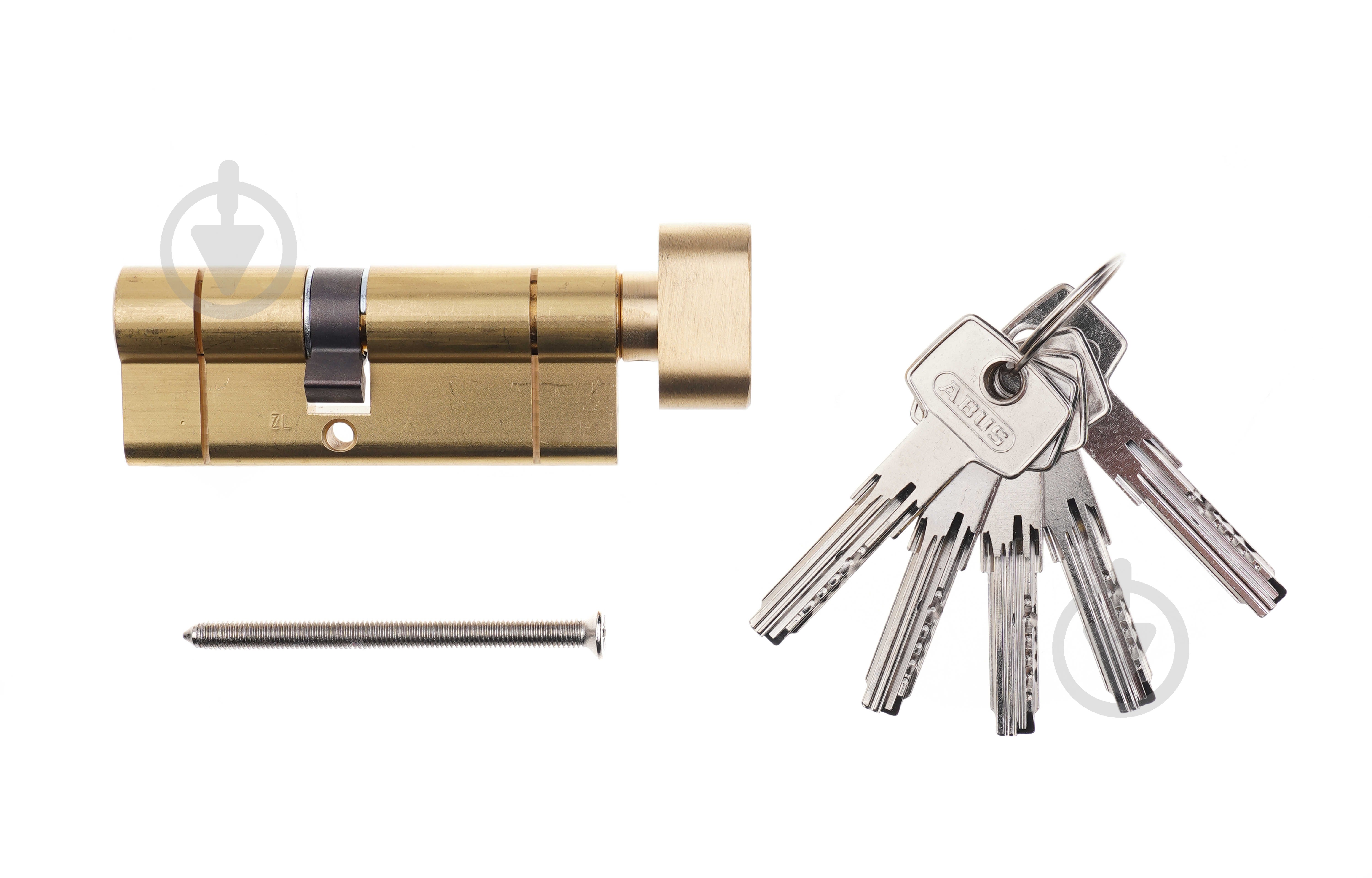 Цилиндр Abus KD6PS 35x45 ключ-вороток 80 мм матовая латунь - фото 2 Цилиндр Abus KD6PS 35x45 ключ-вороток 80 мм матовая латунь - фото 2