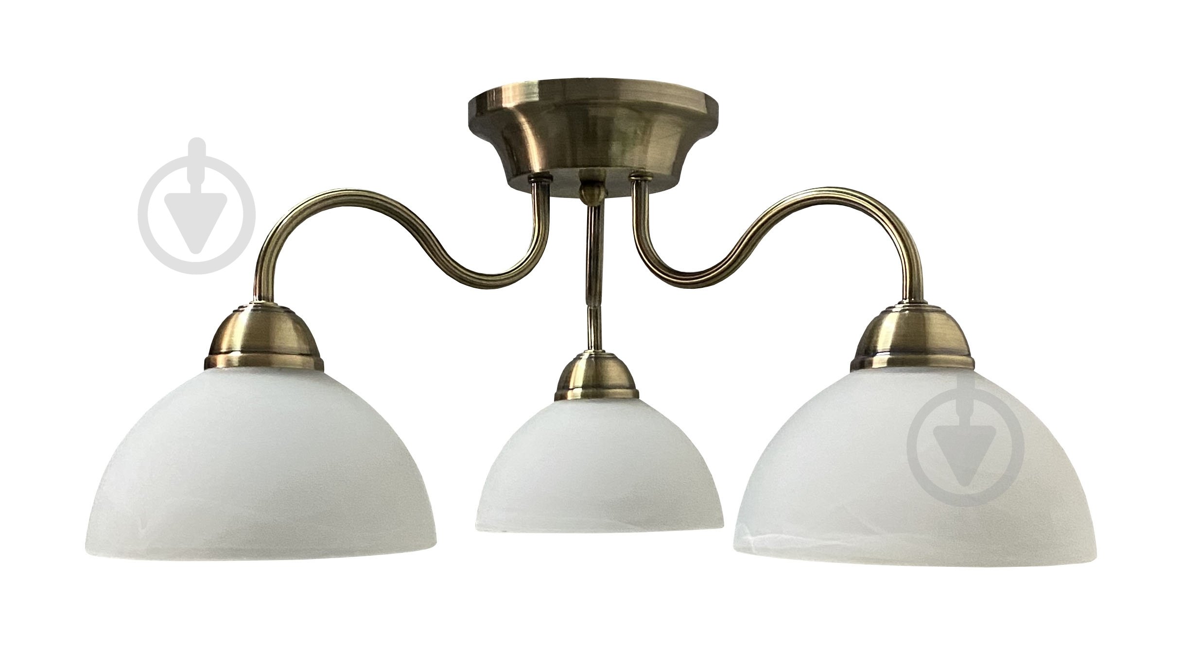 Люстра потолочная Геотон Киев-233BR 3x40 Вт E27 бронза 49552 - фото 1