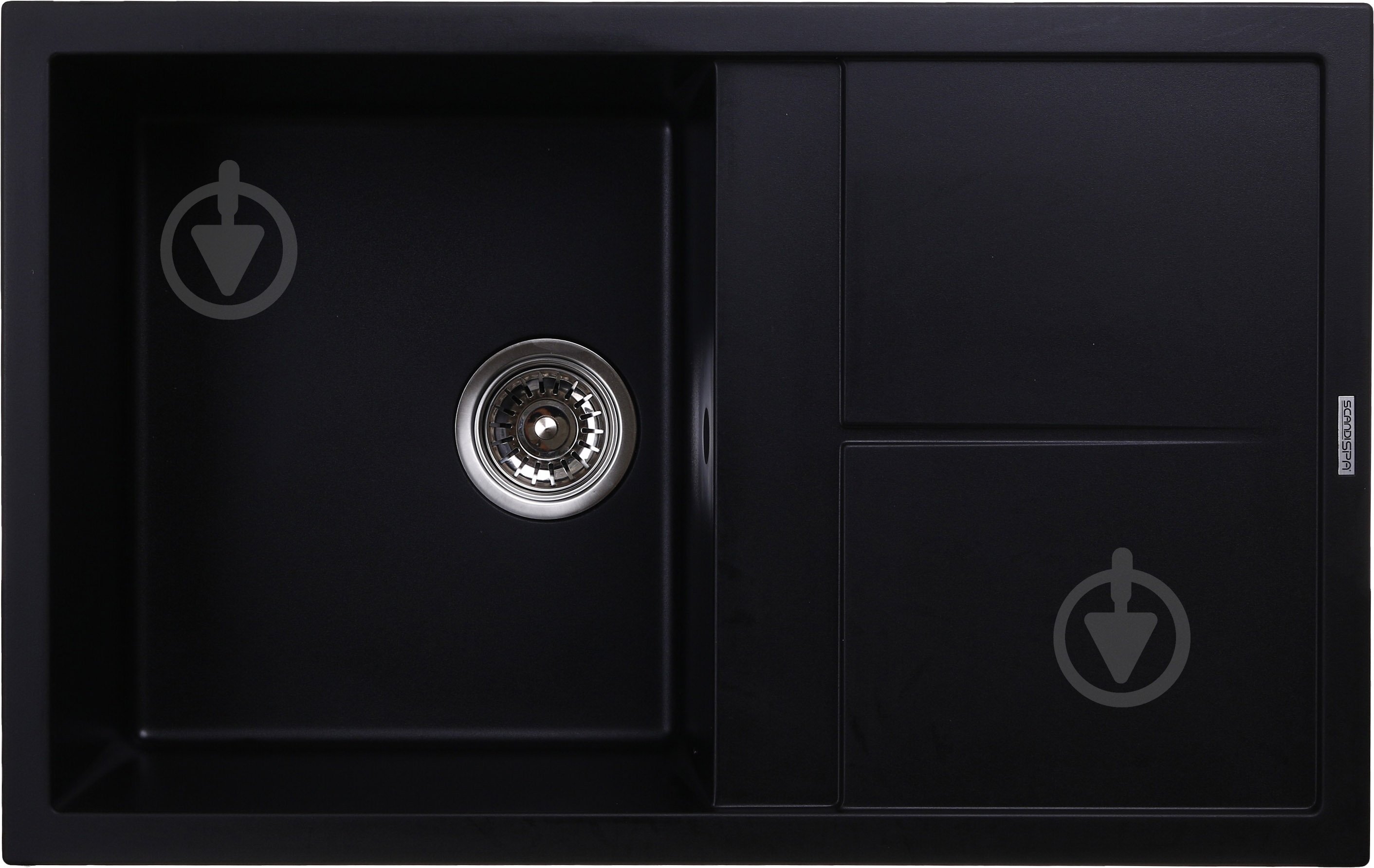 Мойка для кухни ScandiSPA 7950 Selena черный - фото 1