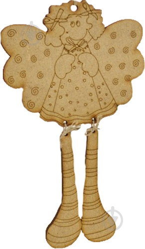 Игрушка Новогодняя Ангел МДФ SET014 WB - фото 1 Игрушка Новогодняя Ангел МДФ SET014 WB - фото 1