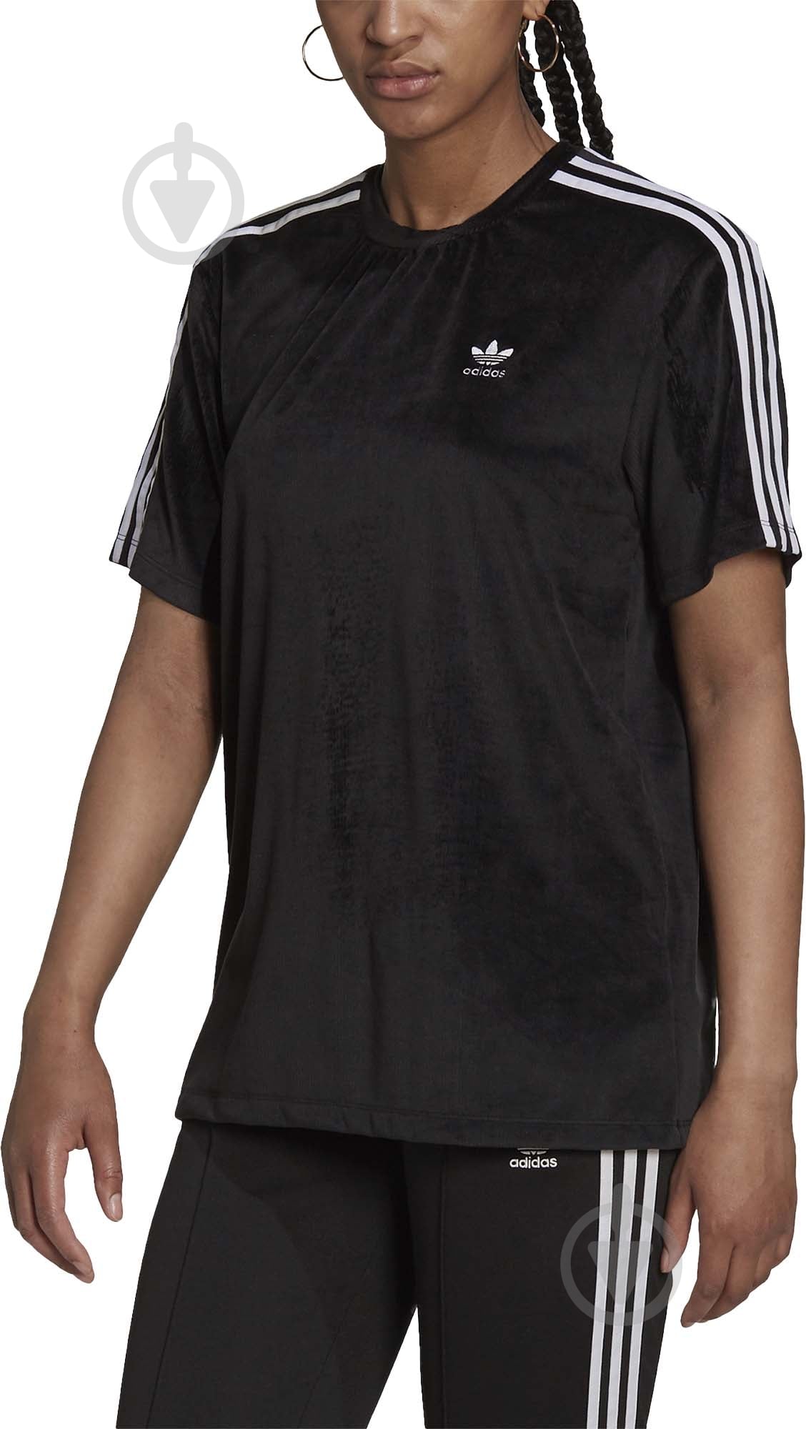 Футболка Adidas TEE H37841 р.M черный - фото 1
