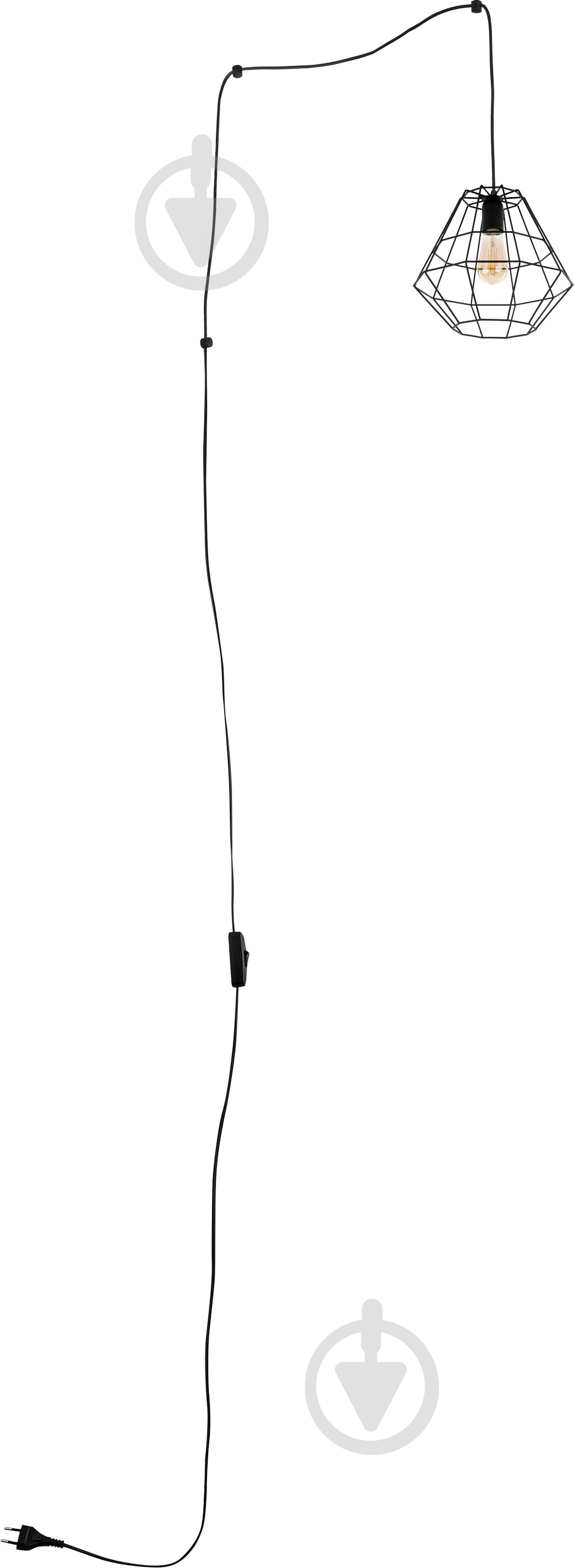 Подвес TK Lighting Diamond 1x60 Вт E27 черный 2202 - фото 1