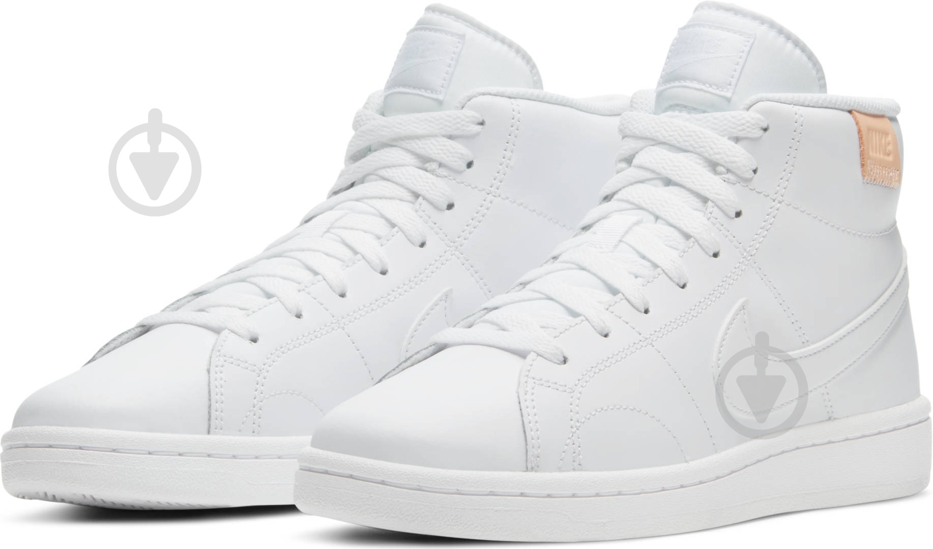 Кроссовки женские демисезонные Nike Court Royale 2 Mid CT1725-100 р.36,5 белые - фото 1