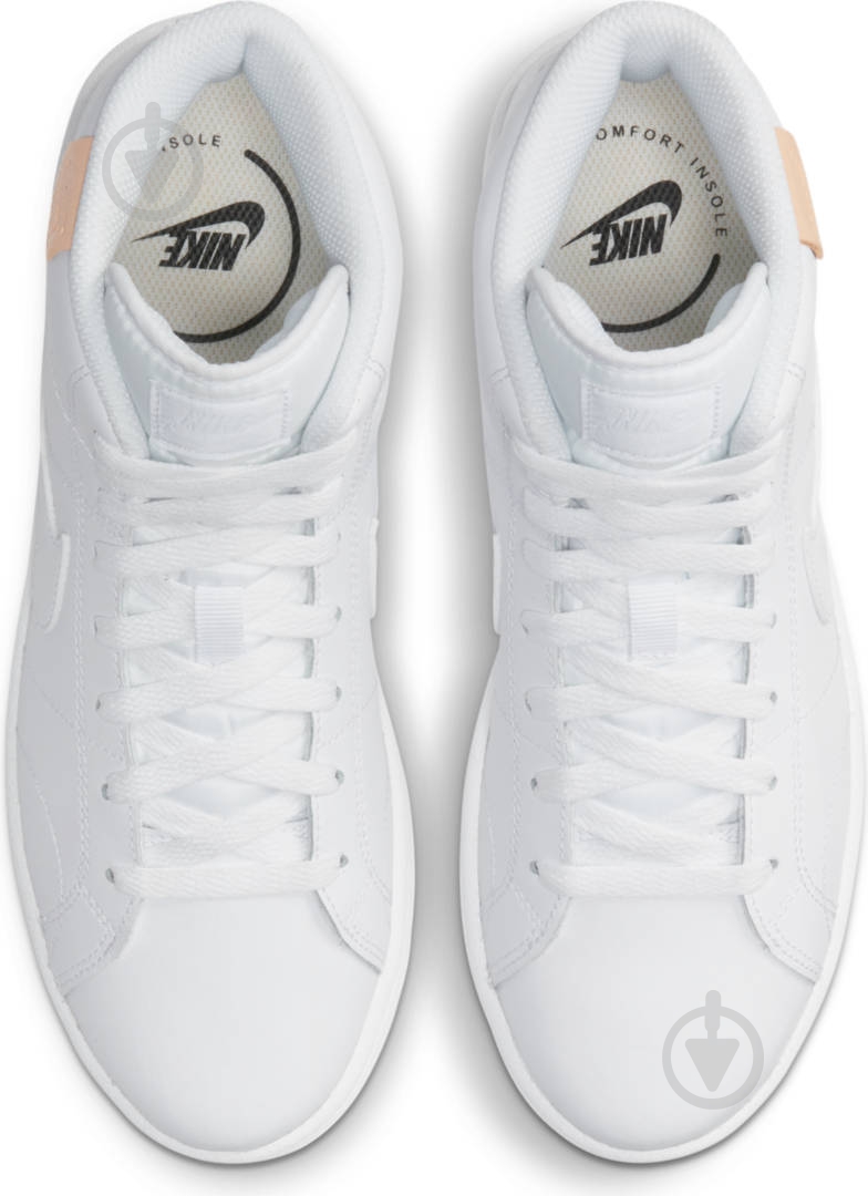 Кроссовки женские демисезонные Nike Court Royale 2 Mid CT1725-100 р.36,5 белые - фото 7