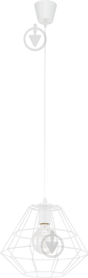 Подвес TK Lighting Diamond 1x60 Вт E27 белый 697 - фото 1 Подвес TK Lighting Diamond 1x60 Вт E27 белый 697 - фото 1