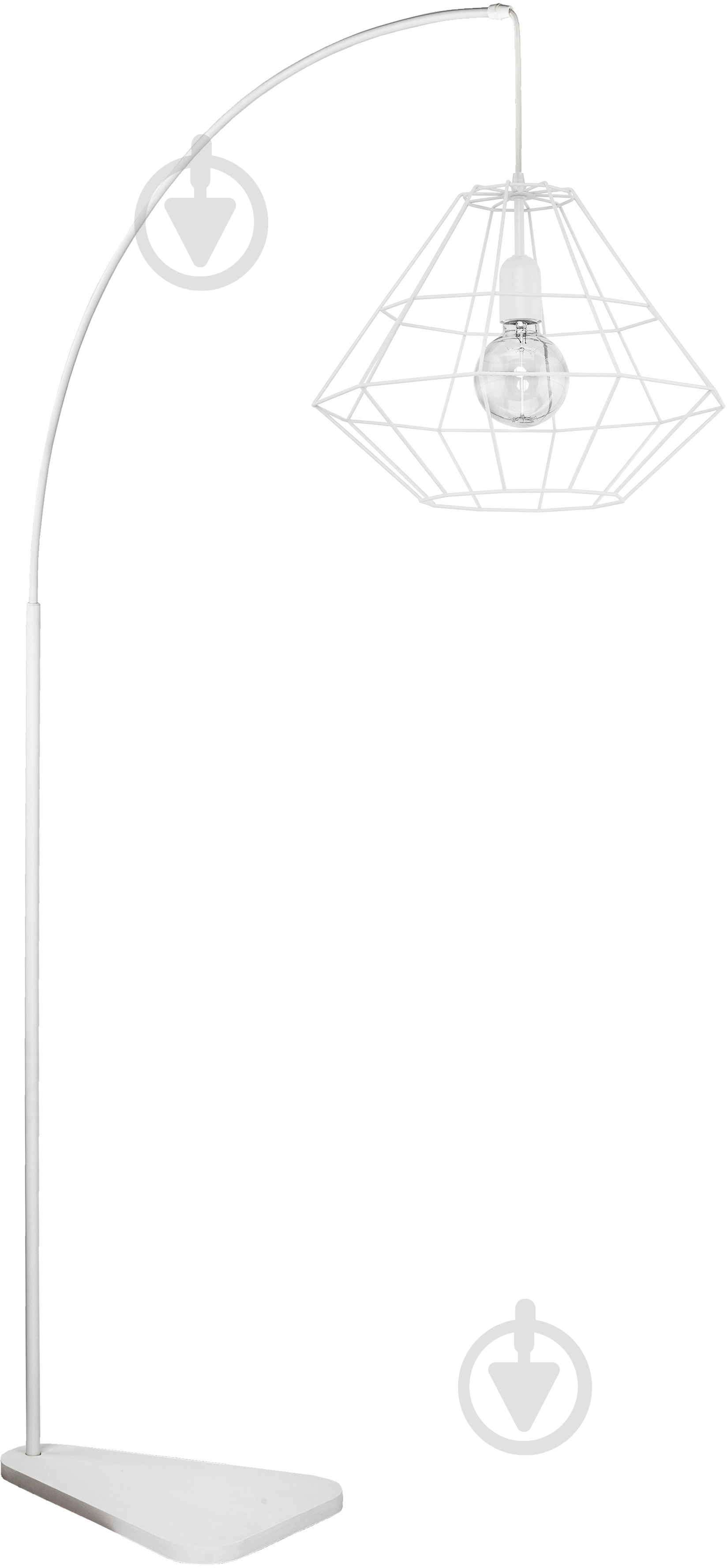 Торшер TK Lighting Diamond 60 Вт E27 белый 3008 - фото 1