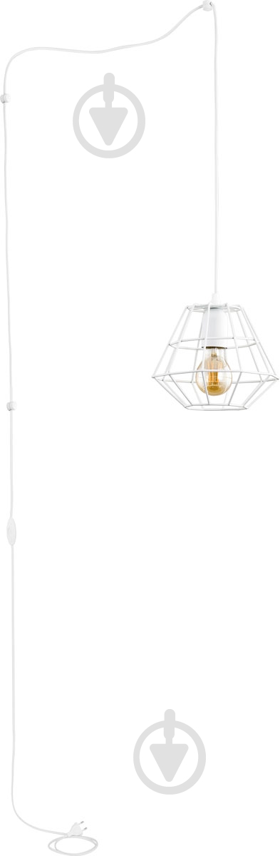 Подвес TK Lighting Diamond 1x60 Вт E27 белый 2200 - фото 1 Подвес TK Lighting Diamond 1x60 Вт E27 белый 2200 - фото 1