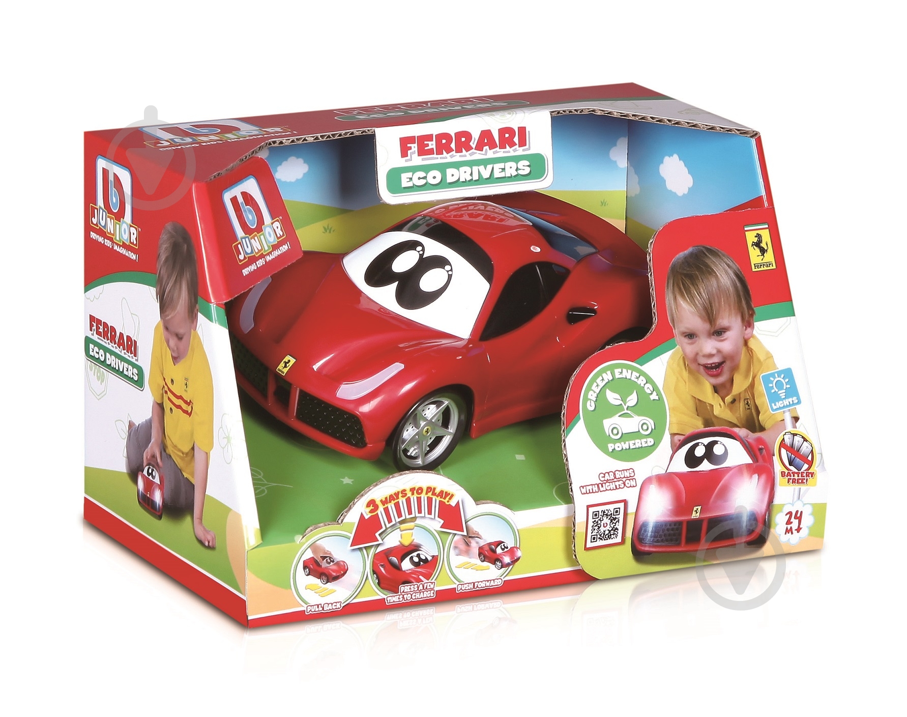 Машинка Bb Junior Ferrari 488 GTB 16-81607 - фото 2 Машинка Bb Junior Ferrari 488 GTB 16-81607 - фото 2