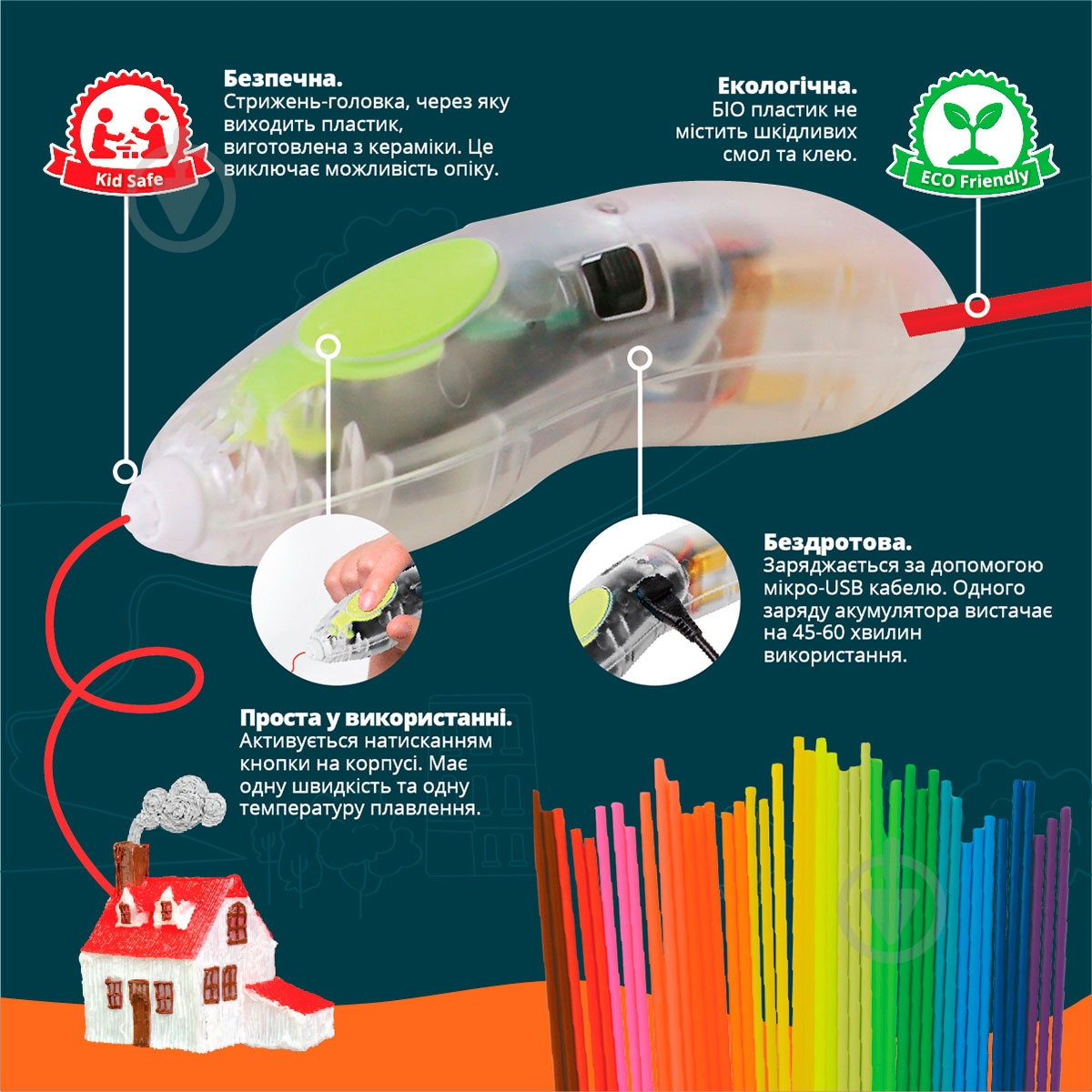 Набор для творчества 3Doodler Start 3D-ручка Hexbug 8SPSRBUG3E - фото 4 Набор для творчества 3Doodler Start 3D-ручка Hexbug 8SPSRBUG3E - фото 4