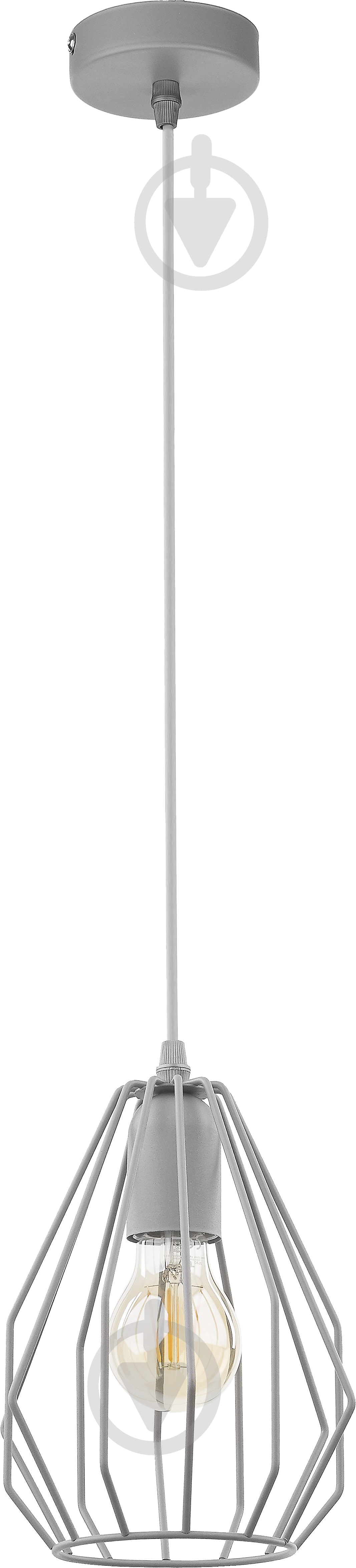 Подвес TK Lighting Brylant 1x60 Вт E27 серый 2226 - фото 1