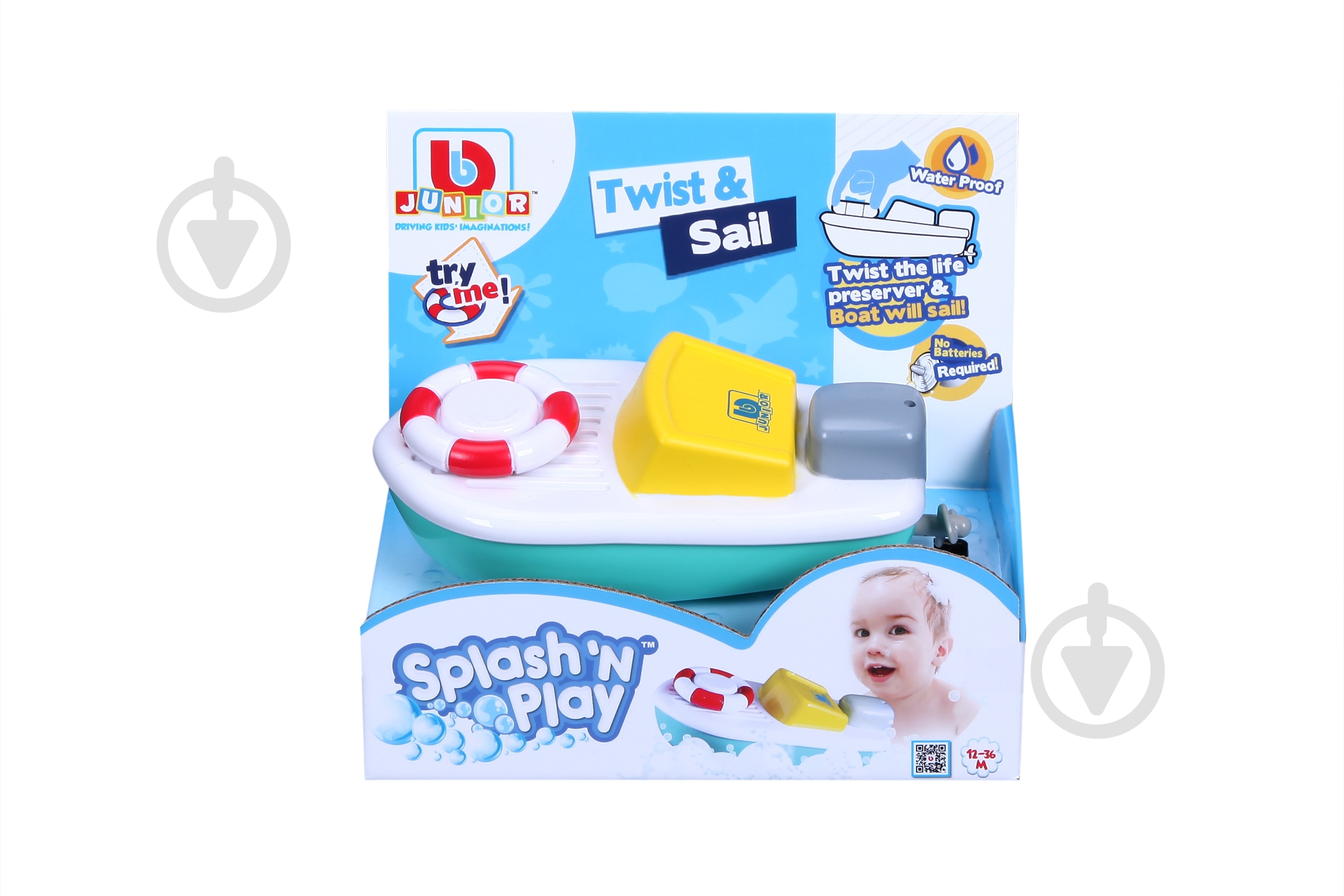 Игрушка для воды Bb Junior Splash 'N Play Twist & Sail Лодка 16-89002 - фото 5 Игрушка для воды Bb Junior Splash 'N Play Twist & Sail Лодка 16-89002 - фото 5