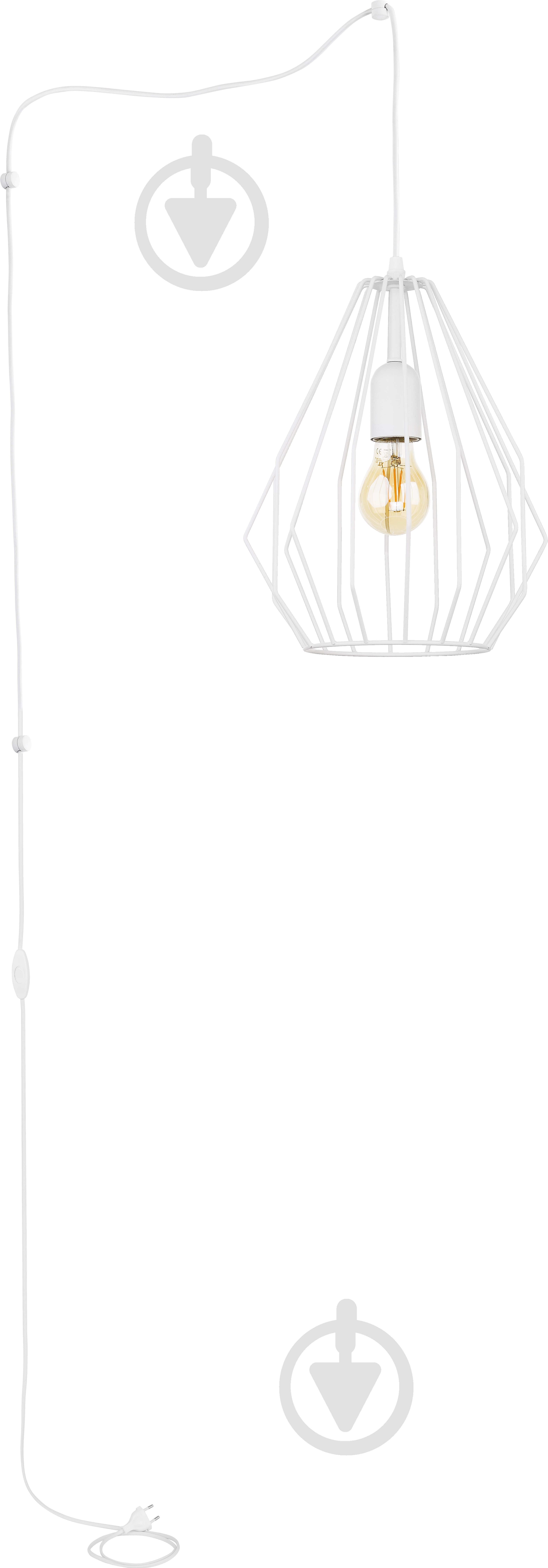 Подвес TK Lighting Brylant 1x60 Вт E27 белый 2283 - фото 1 Подвес TK Lighting Brylant 1x60 Вт E27 белый 2283 - фото 1