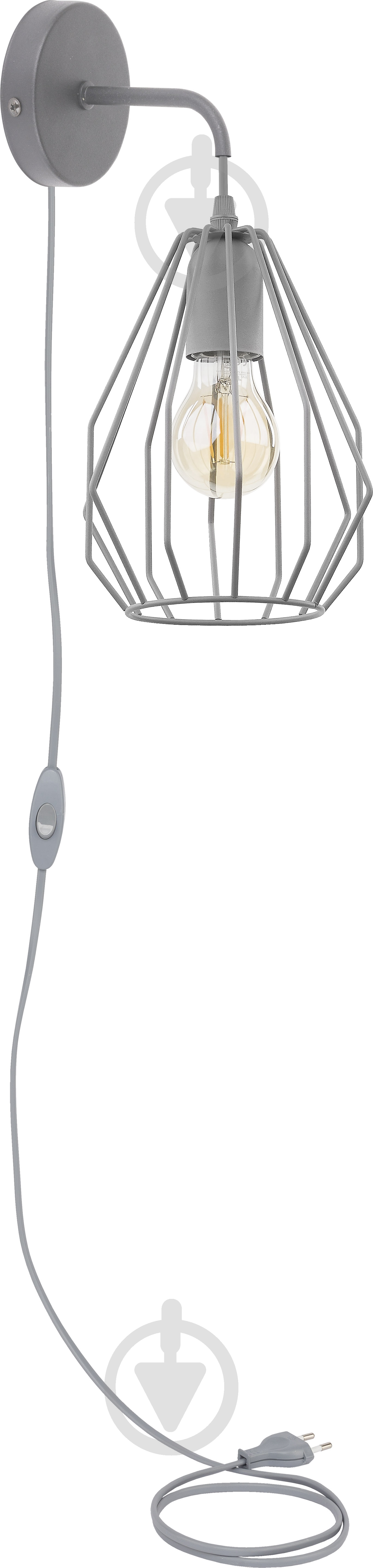 Бра TK Lighting Brylant 1x60 Вт E27 серый 2286 - фото 1 Бра TK Lighting Brylant 1x60 Вт E27 серый 2286 - фото 1