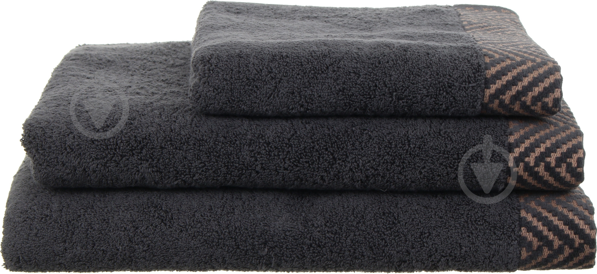 Полотенце 100x150 см темно-серый Mundotextil - фото 1