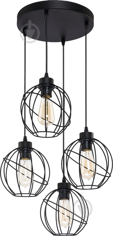 Люстра подвесная TK Lighting Orbita 4x60 Вт E27 черный 1628 - фото 1 Люстра подвесная TK Lighting Orbita 4x60 Вт E27 черный 1628 - фото 1